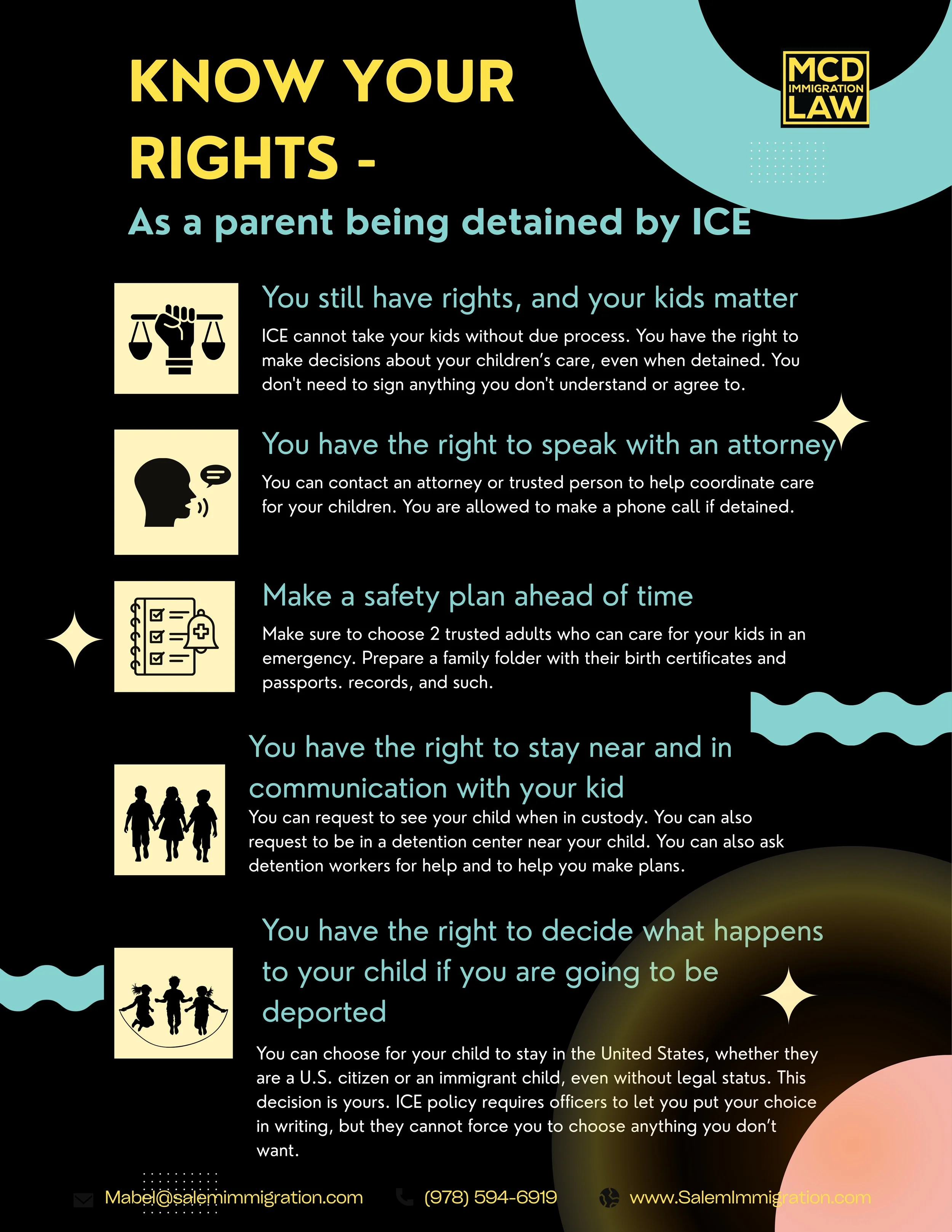 Know your rights - As a parent being detained by ICE