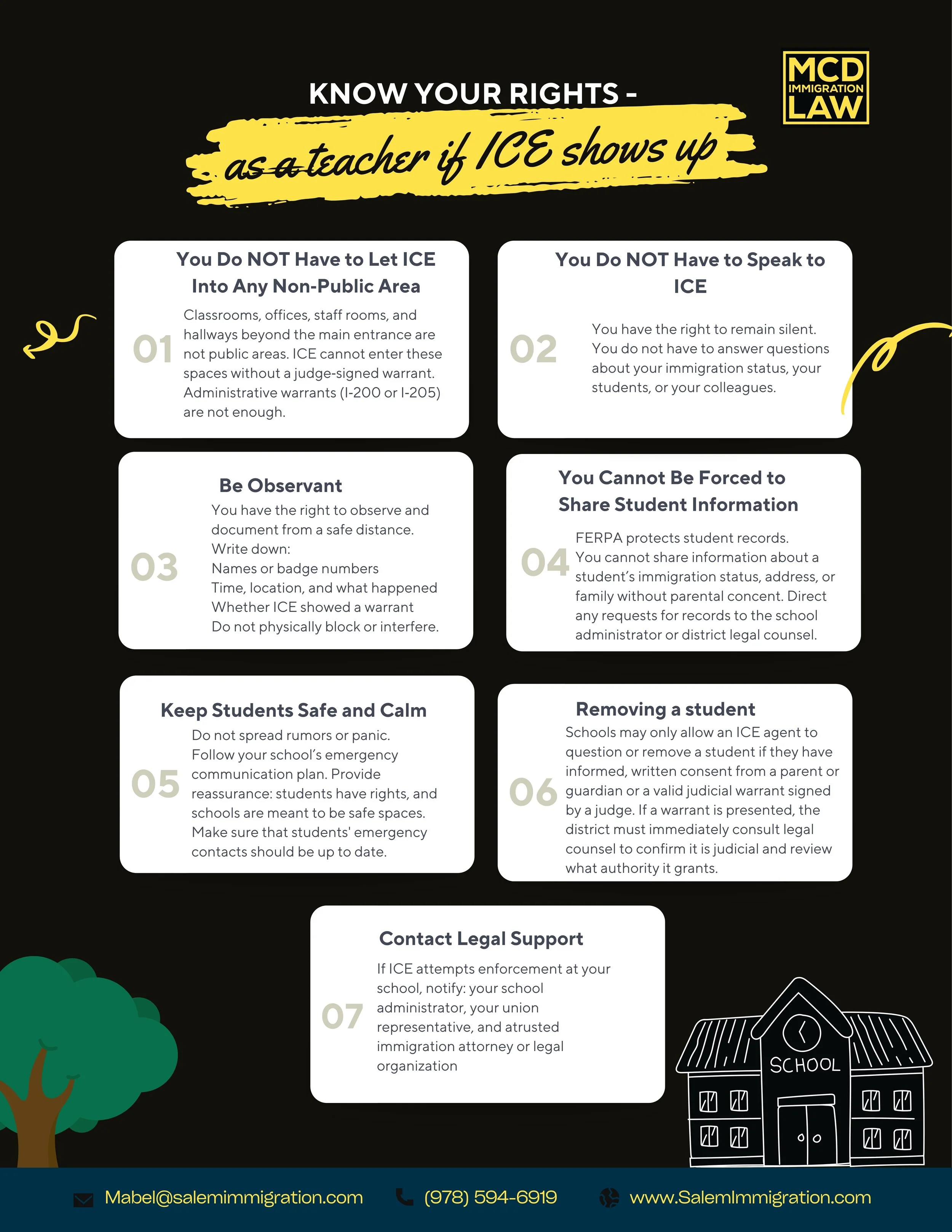 Know your rights: as a teacher if ICE shows up