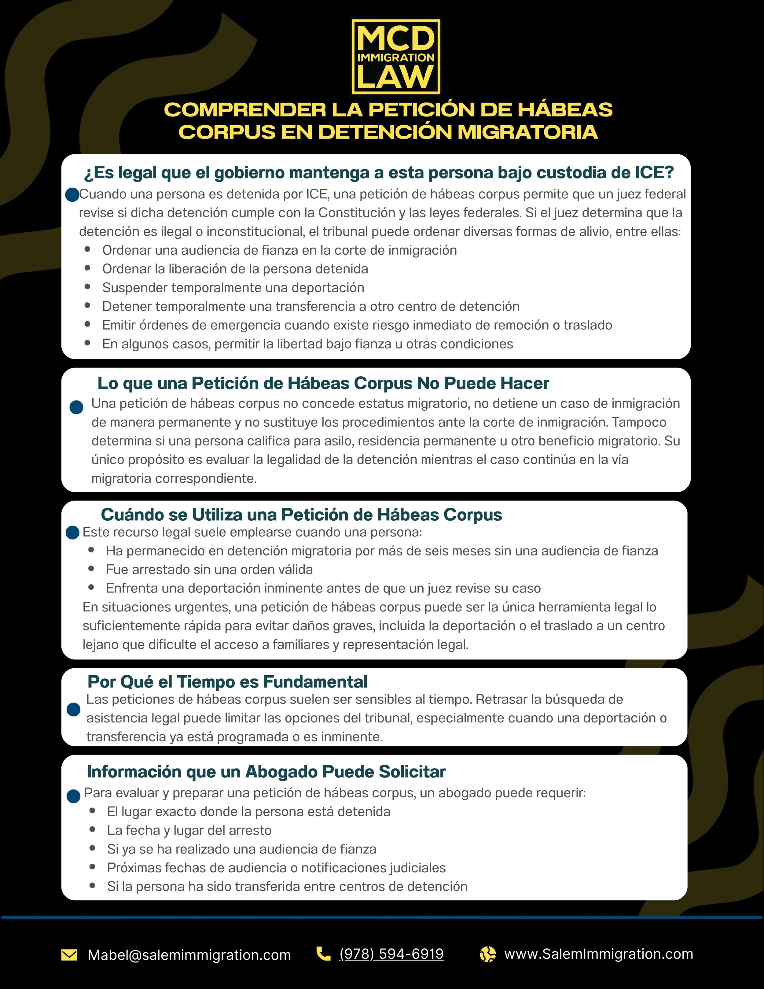 Comprender la Petición de Hábeas Corpus en Detención Migratoria