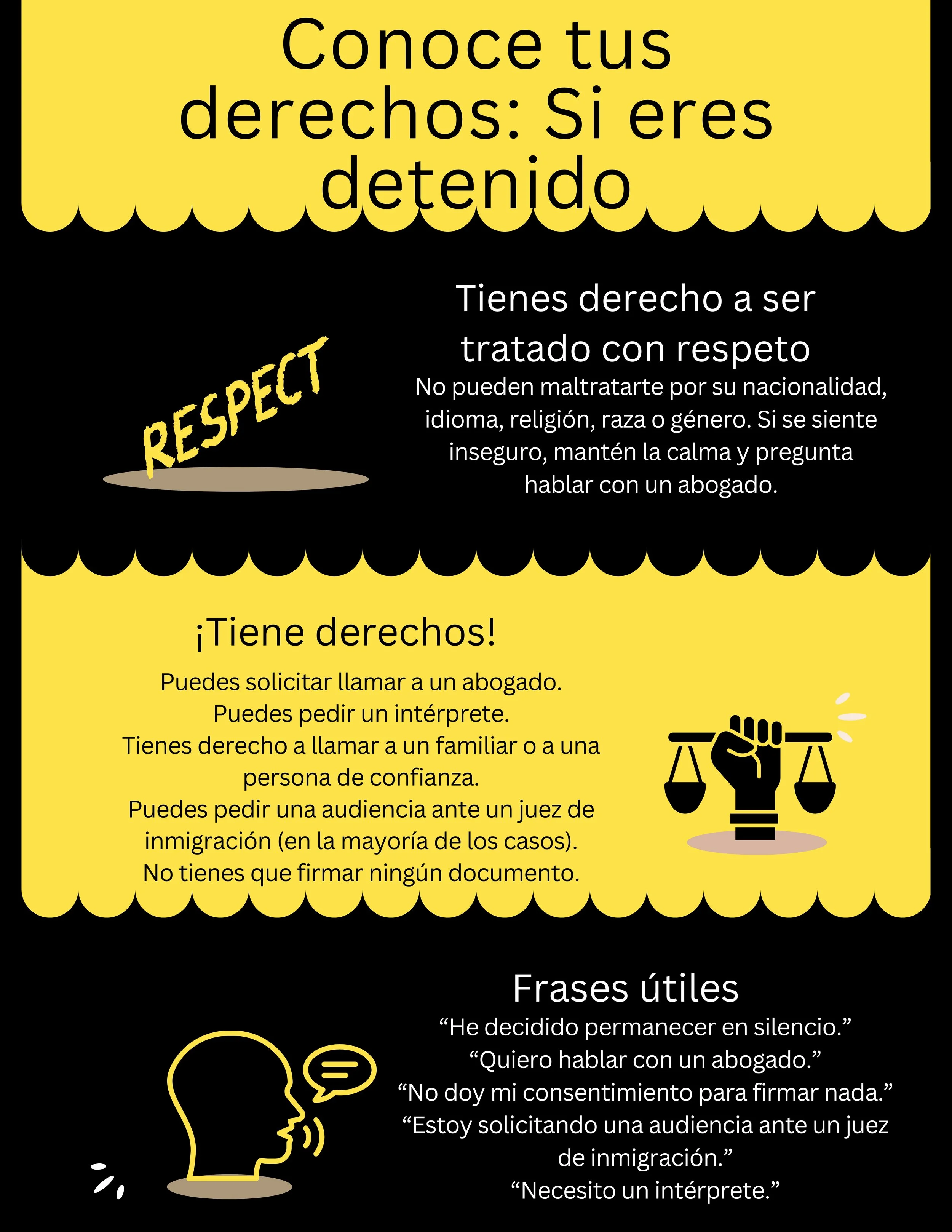Conoce tus derechos: si eres detenido 
