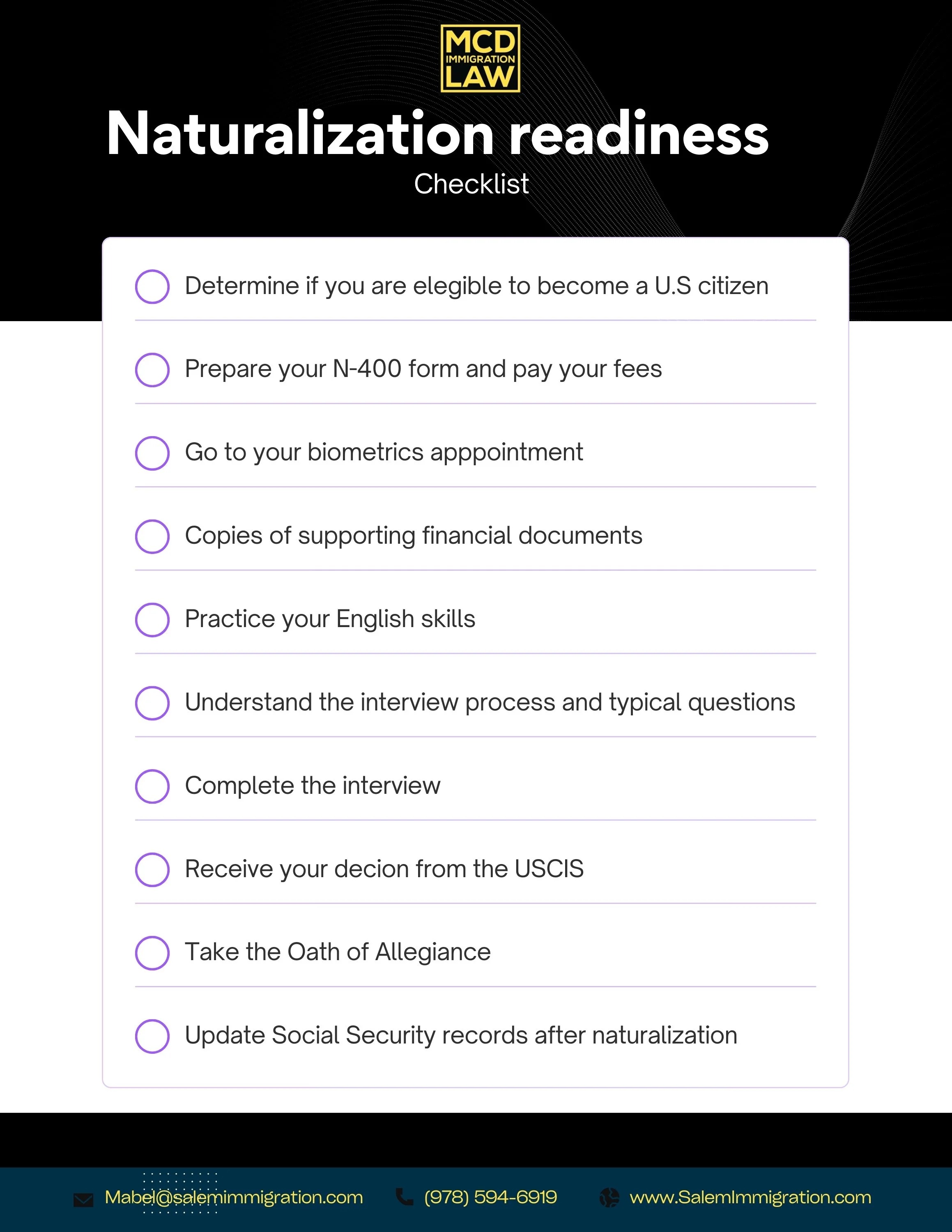 Naturalization readiness