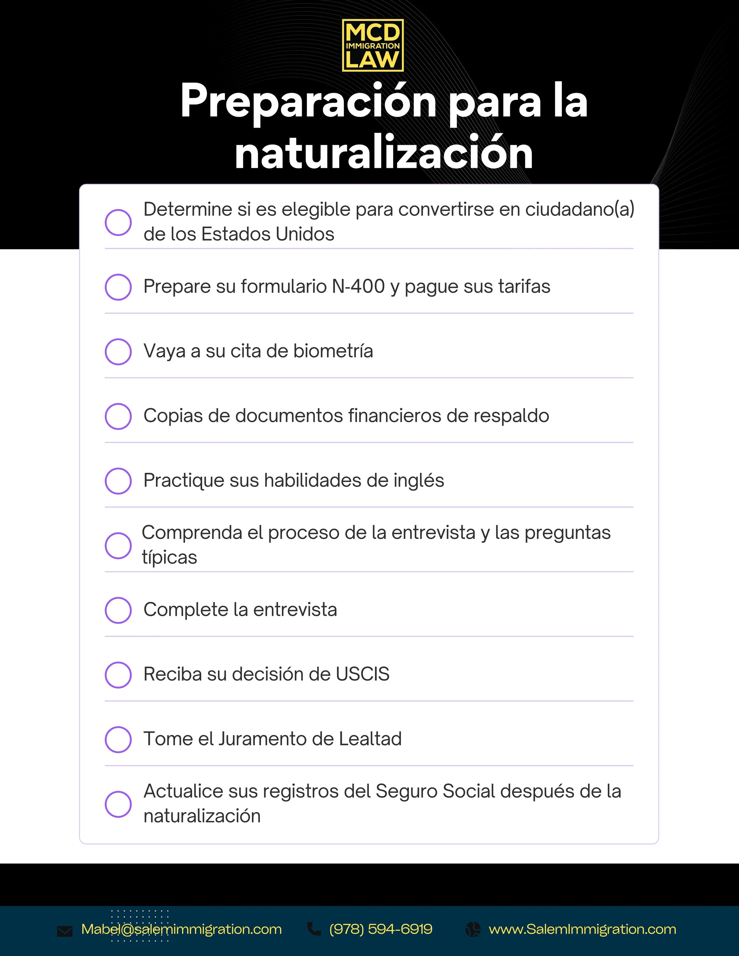 Preparación para la naturalización