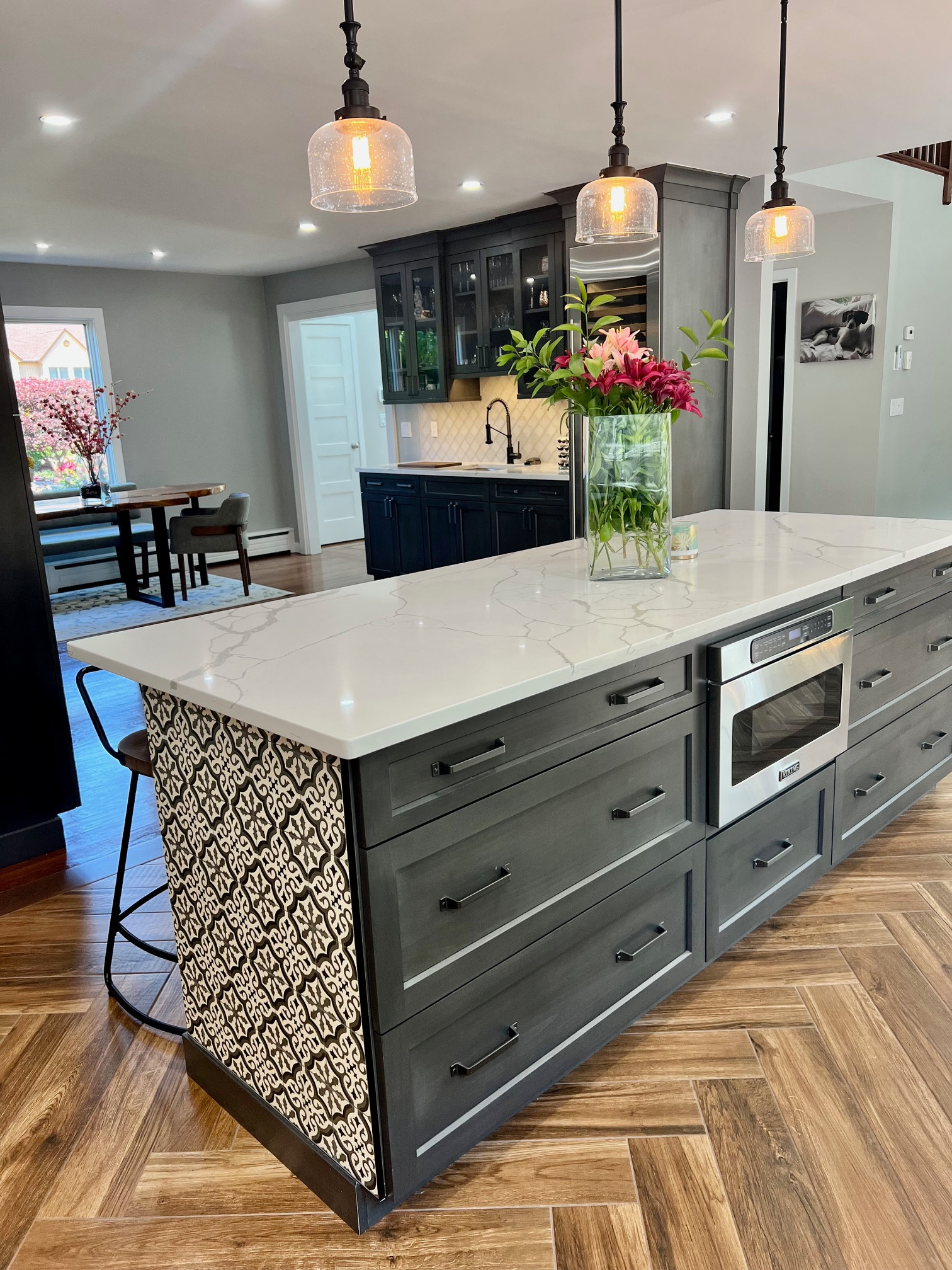 Modern With Moroccan And Mediterranean Influences Kitchen Remodel in Pleasantville, NY by Dream Design and Renovation project photo 7