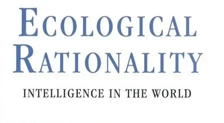 Logo with the words "Ecological Rationality: Intelligence in the World" in blue and black text.