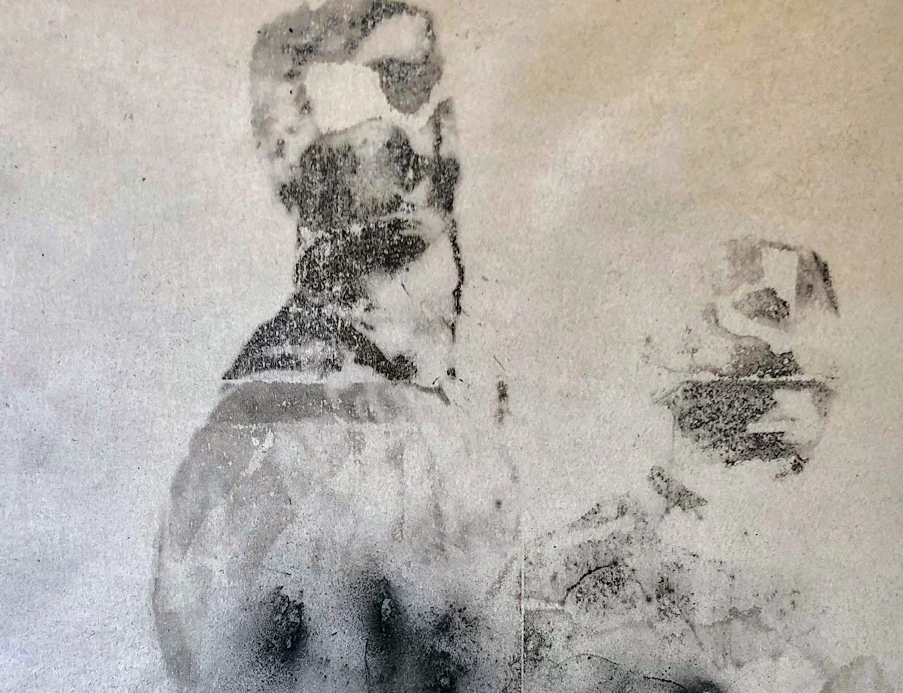 Lorenzo Romani, mixed media on Pergamon paper