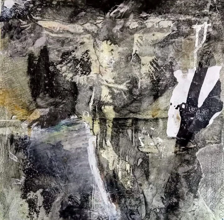 Lorenzo Romani, mixed media on canvas, 2022