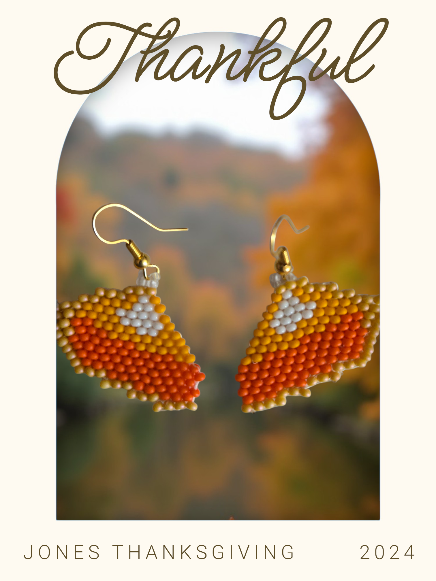 Cozy Pumpkin Pie Slice Earrings