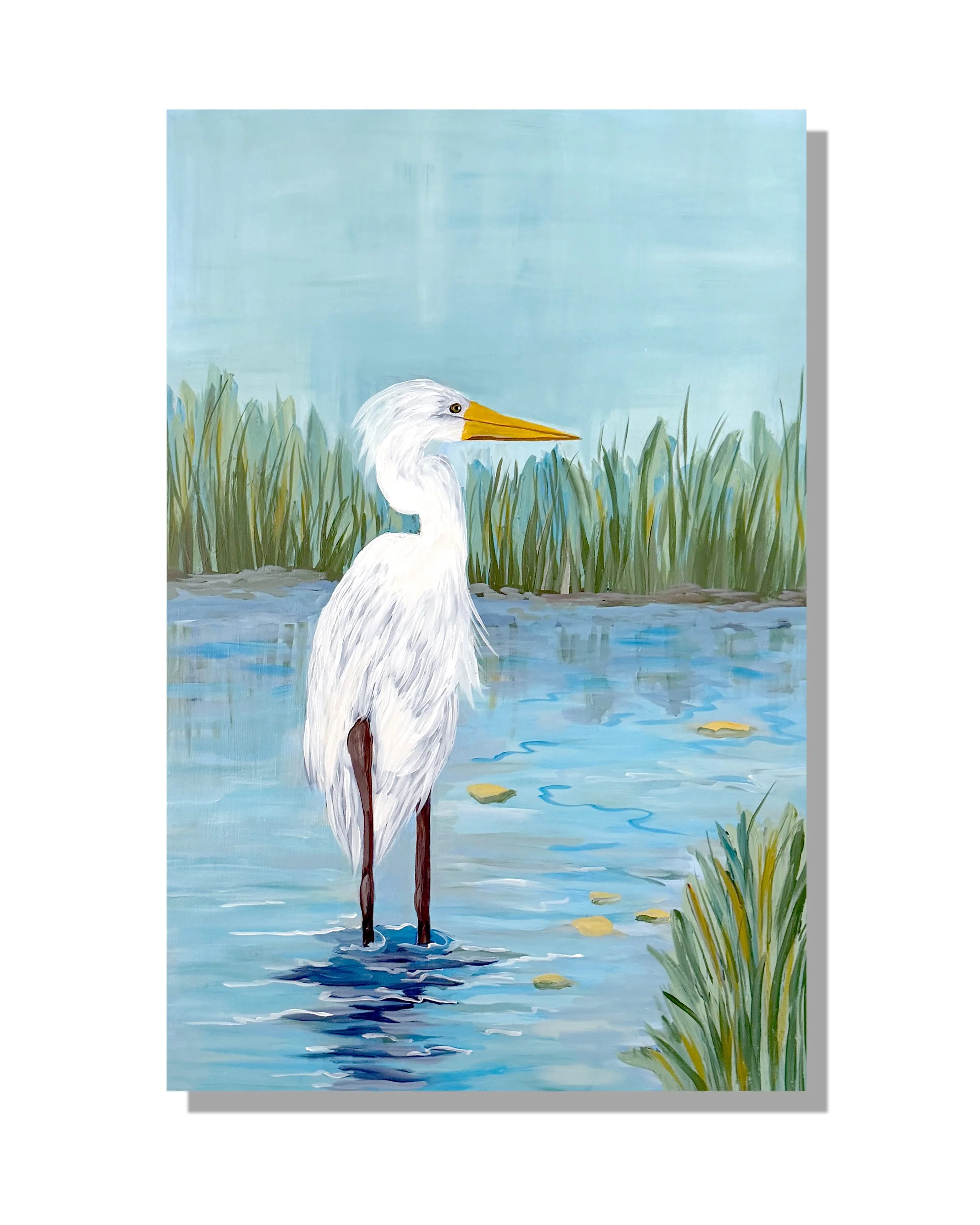 Morning Egret - Original Painting