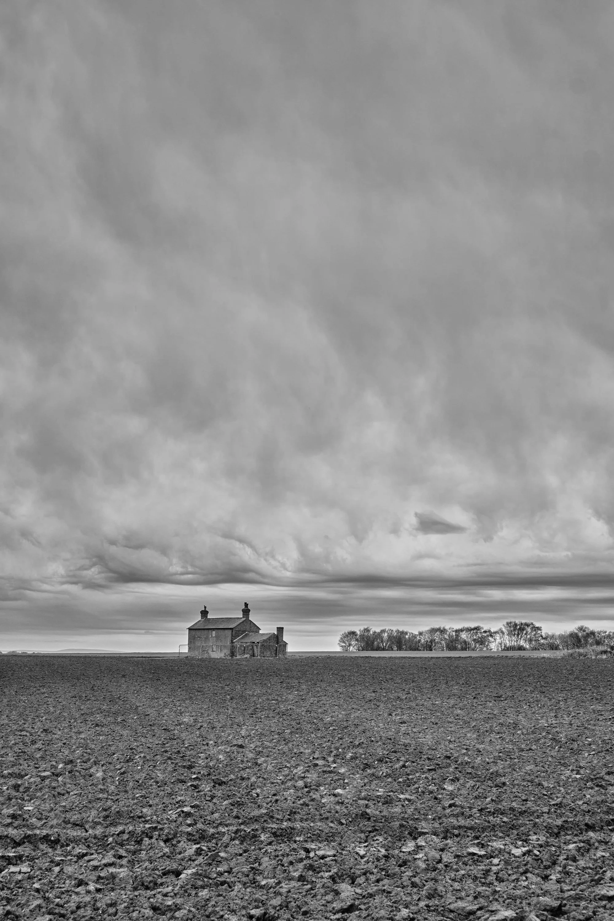 The decline of the small family run farms; Lancashires Lost Lake. Image two of a sequence of 5 observing the rural landscape of West Lancashire and the communities around what was once England's largest lake.