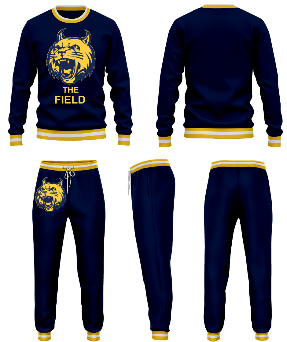 SPRINGFIELD HS SWEAT SUIT EMBROIDERED BLUE
