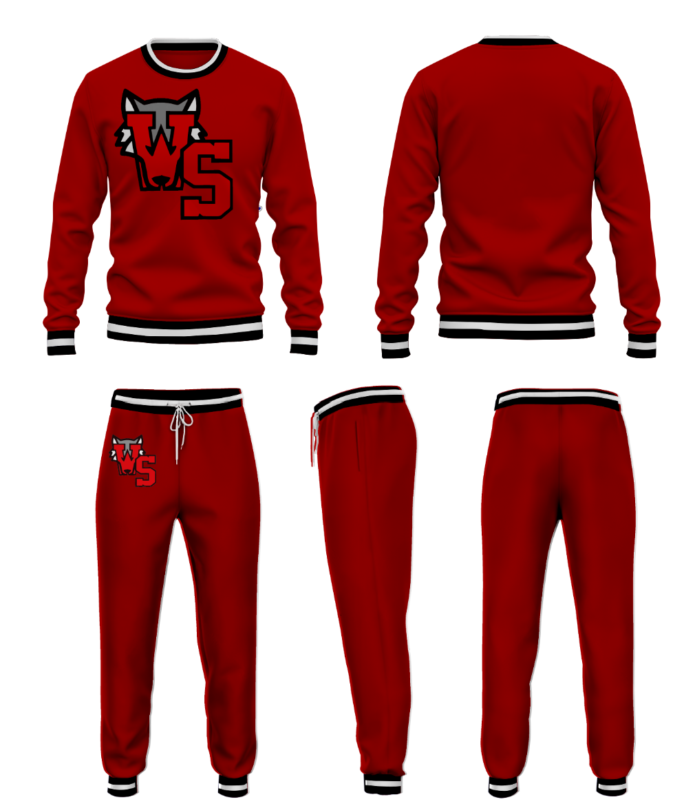 WEST SIDE MS SWEAT SUIT EMBROIDERED