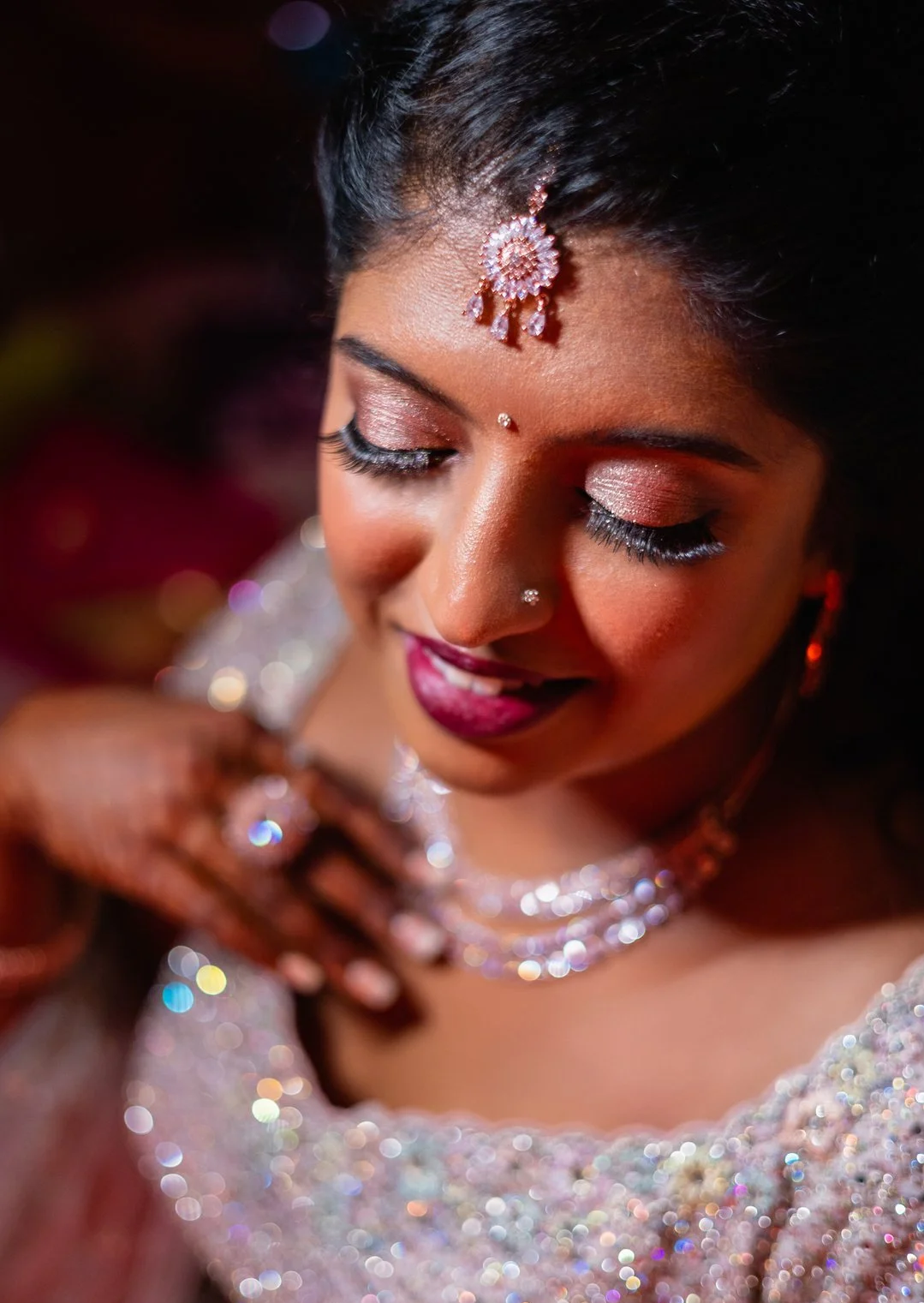 Pink By Neena Classic and Timeless Reception Makeup Bangalore