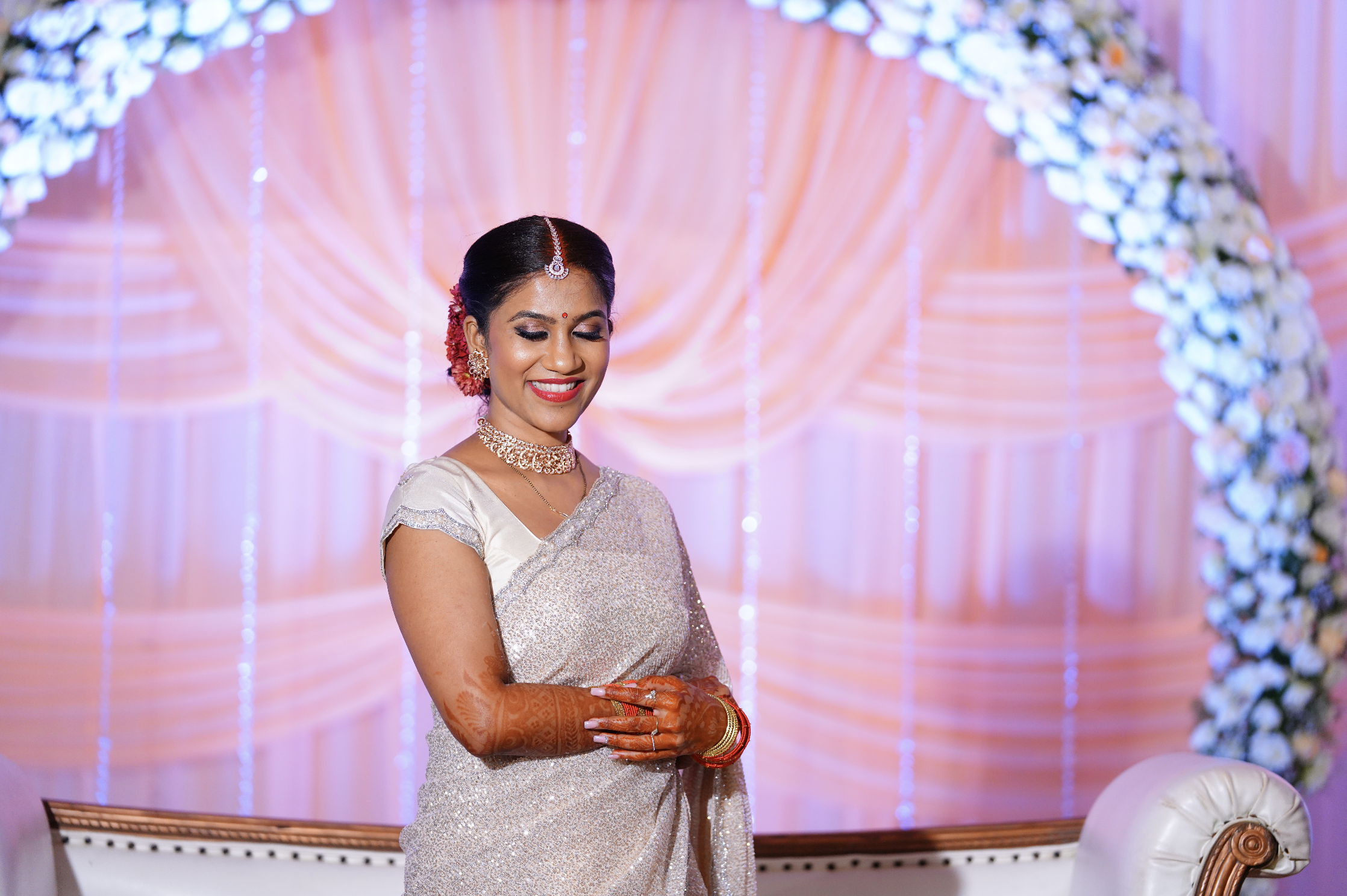 Pink By Neena Classic and Timeless Reception Makeup Bangalore