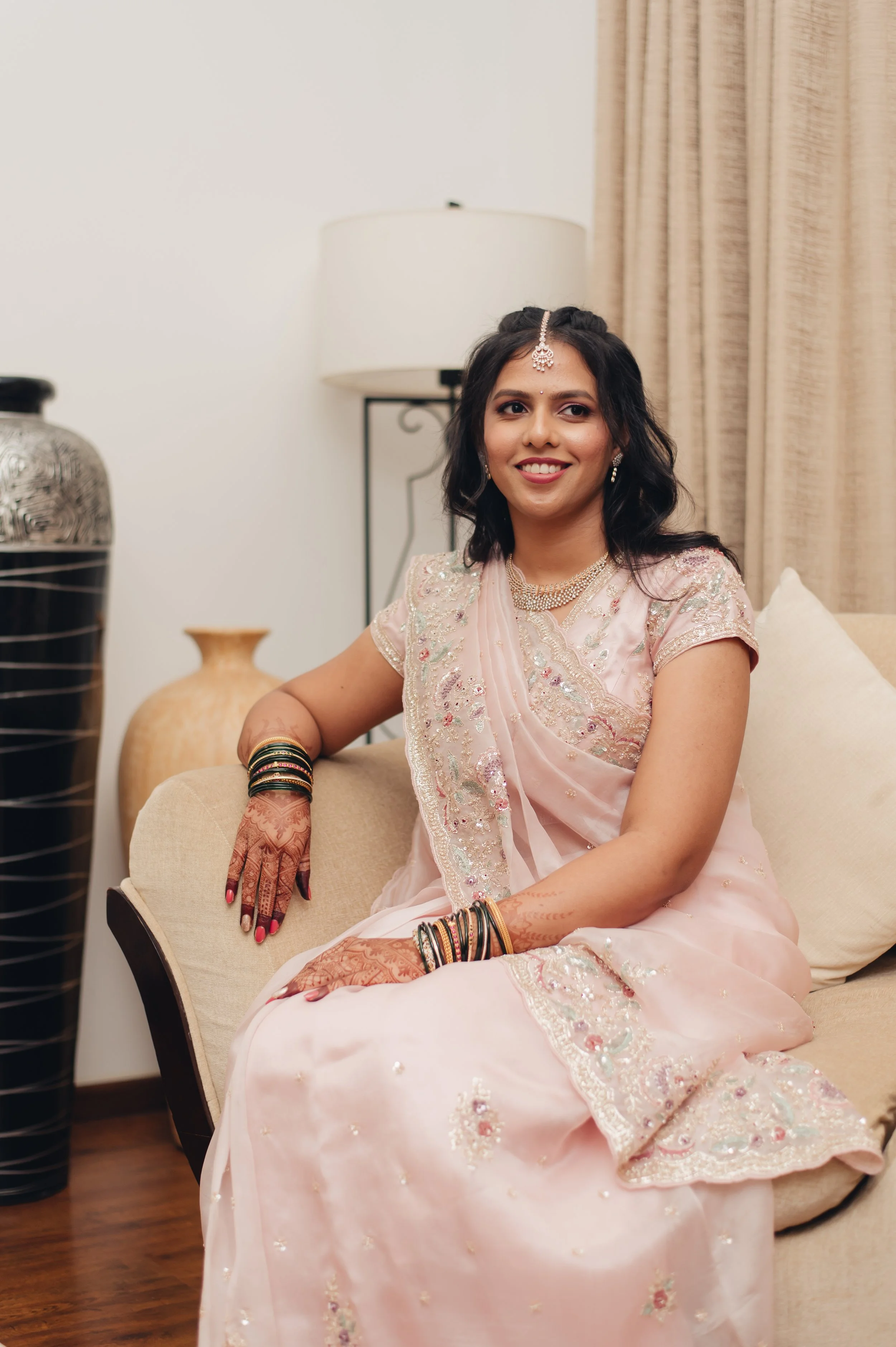 Pink By Neena Classic and Timeless Reception Makeup Bangalore