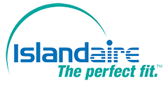 Islandaire logo with the tagline 'The perfect fit.'.