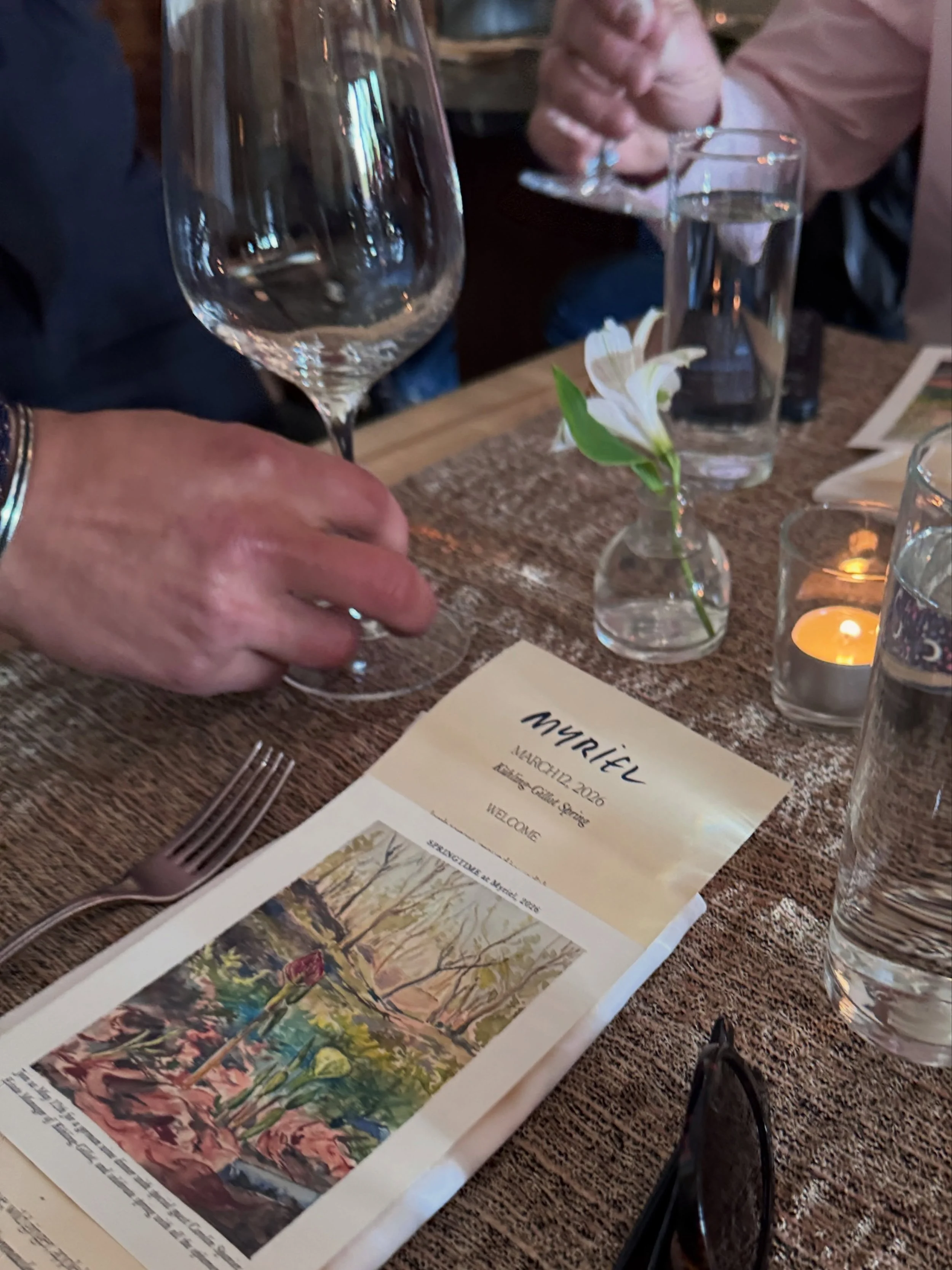 Sending a big thank you to Carolin from @kuehlingandbattenfeld for visiting us and sharing her passion and knowledge and our partners for bringing it all together. Myriel hosted an inspired and uplifting meal with some truly s&uuml;ffig wines (and a 