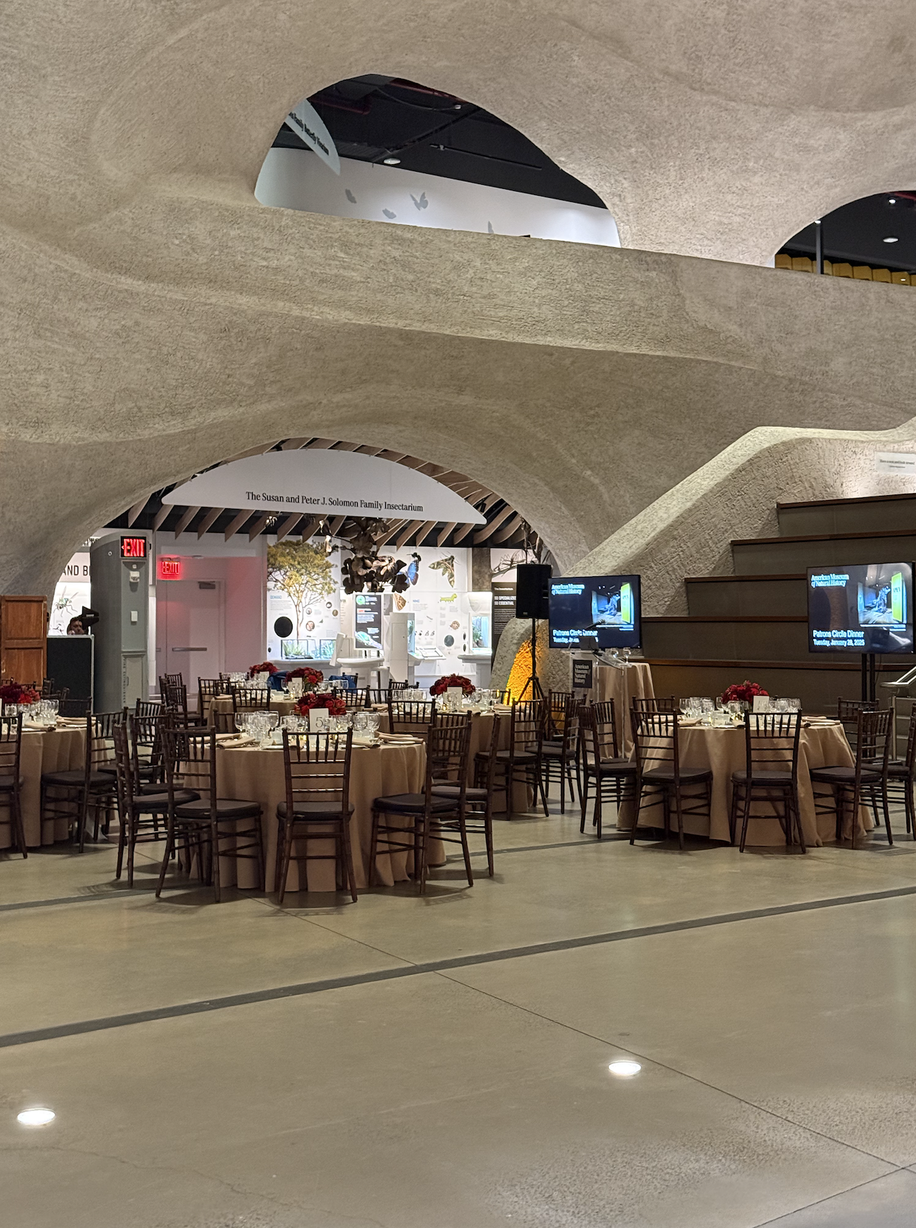 Patrons Circle Dinner (Gilder Center Set Up): My role is to ensure the program reflects the Museum’s mission, creating an elegant environment for our most dedicated Members.