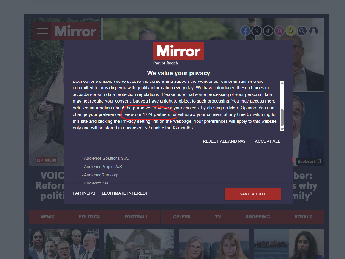 We respect your privacy….