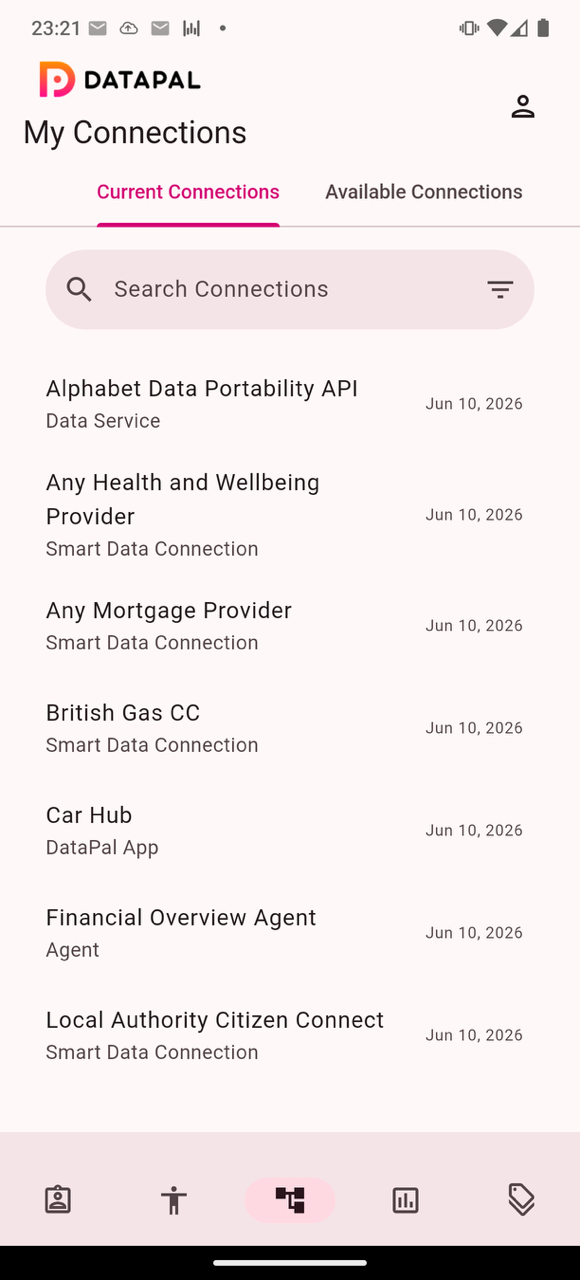 DataPal Connections Screen.png