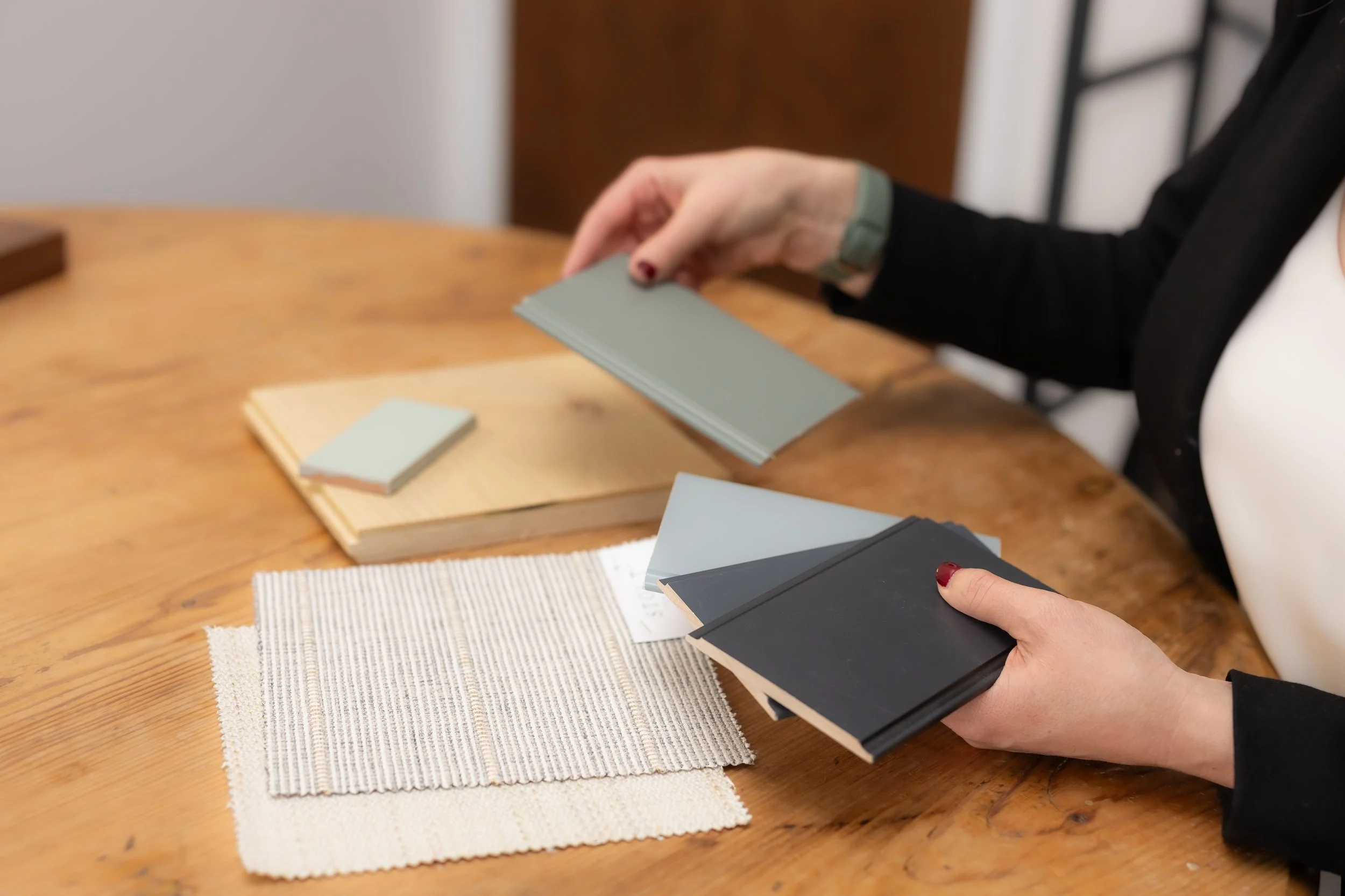 Private in studio interior design consultation appointment