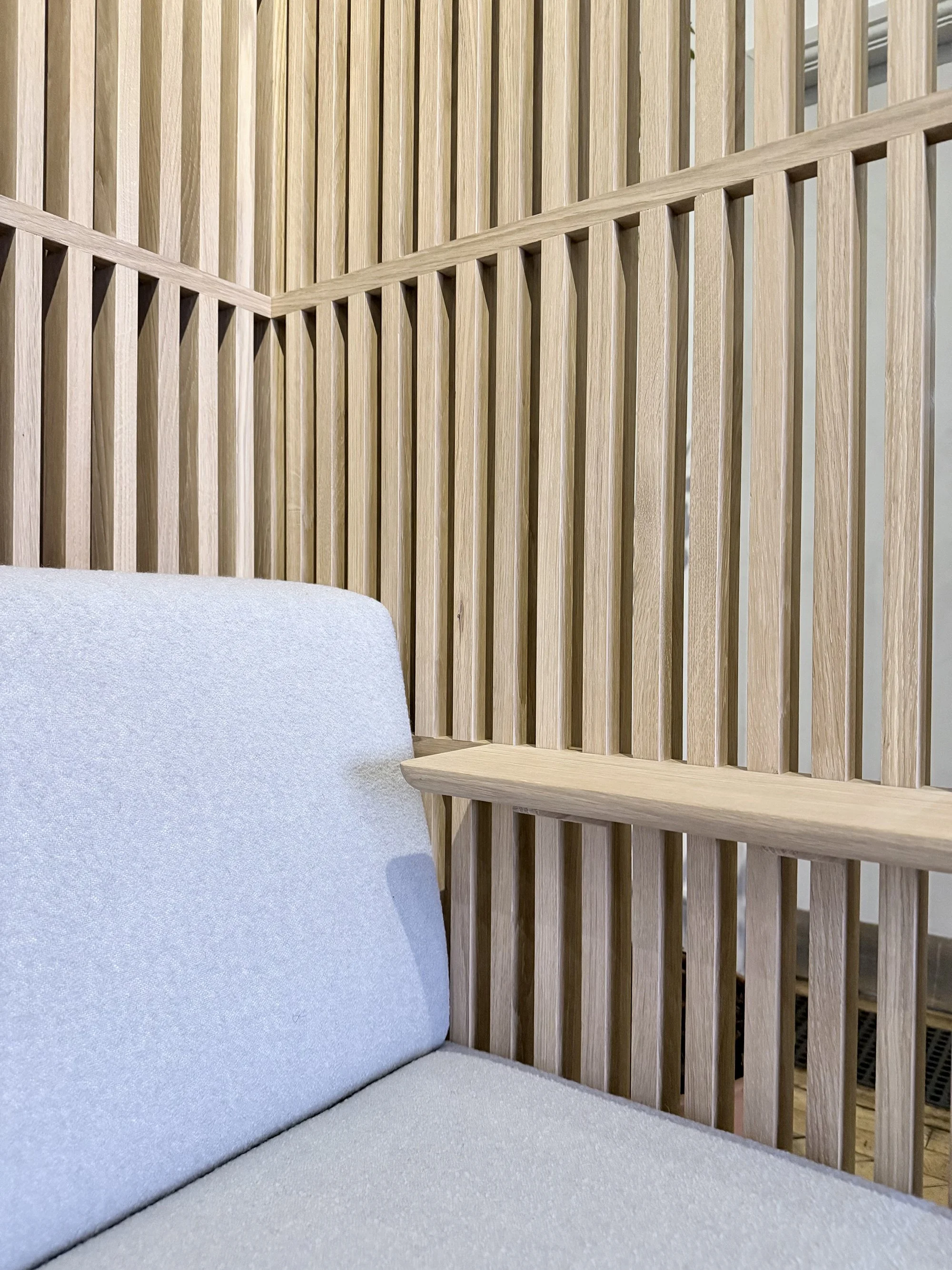 Timber slatted furniture