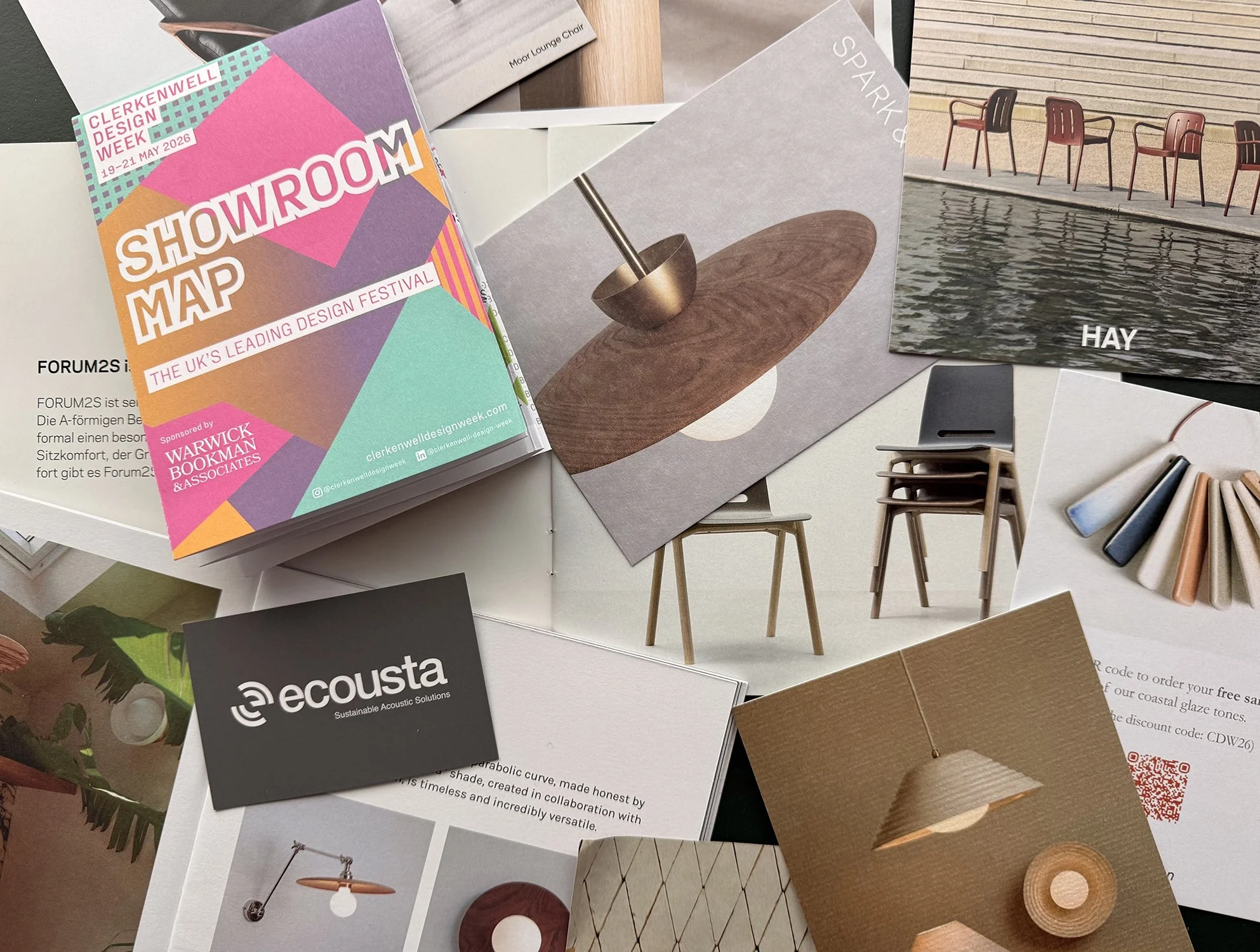 Clerkwenwell Design week 2026 pamphlets collection