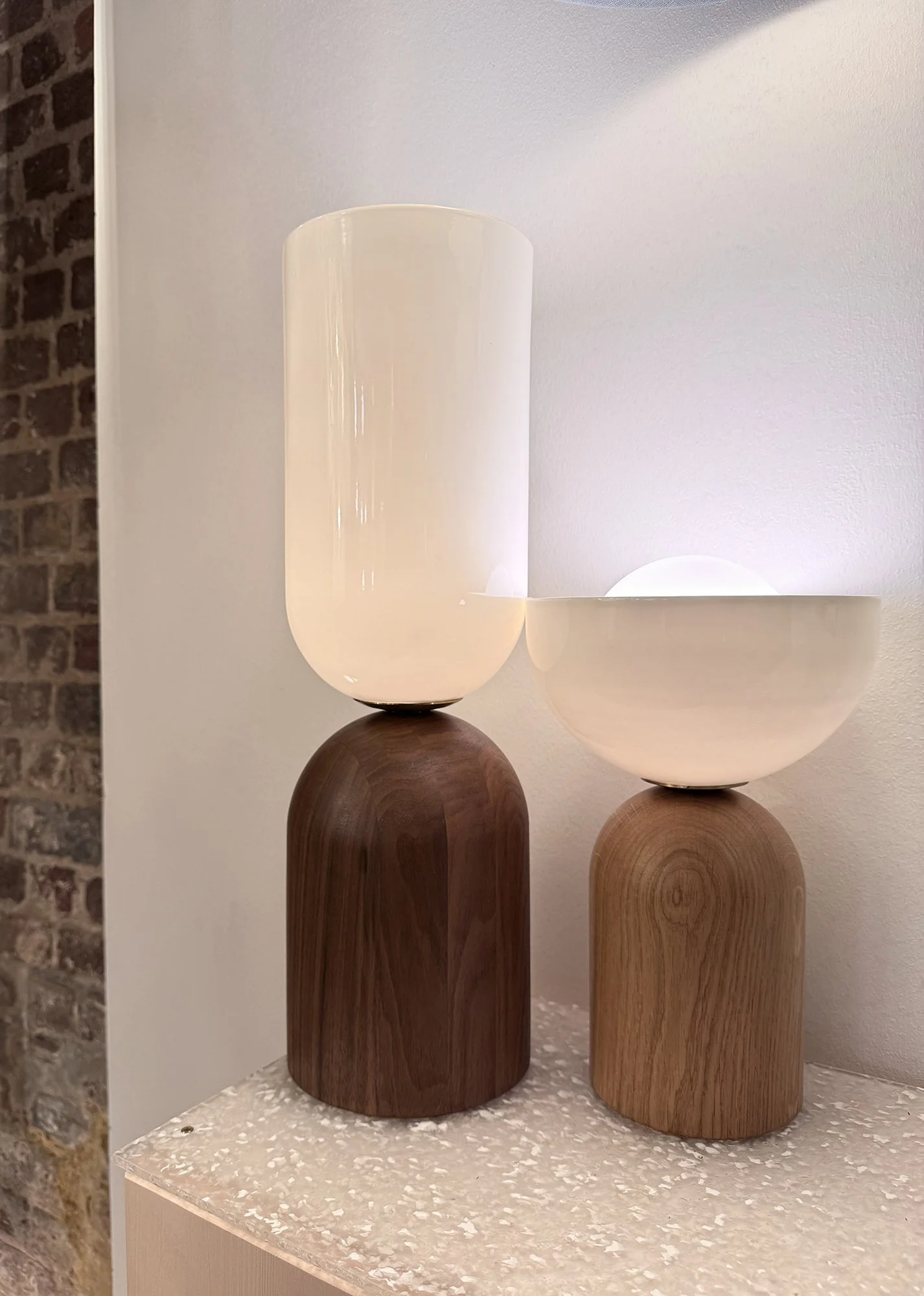 timber and china table lamps