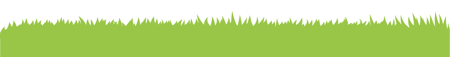 Green grass with jagged edges against a black background.