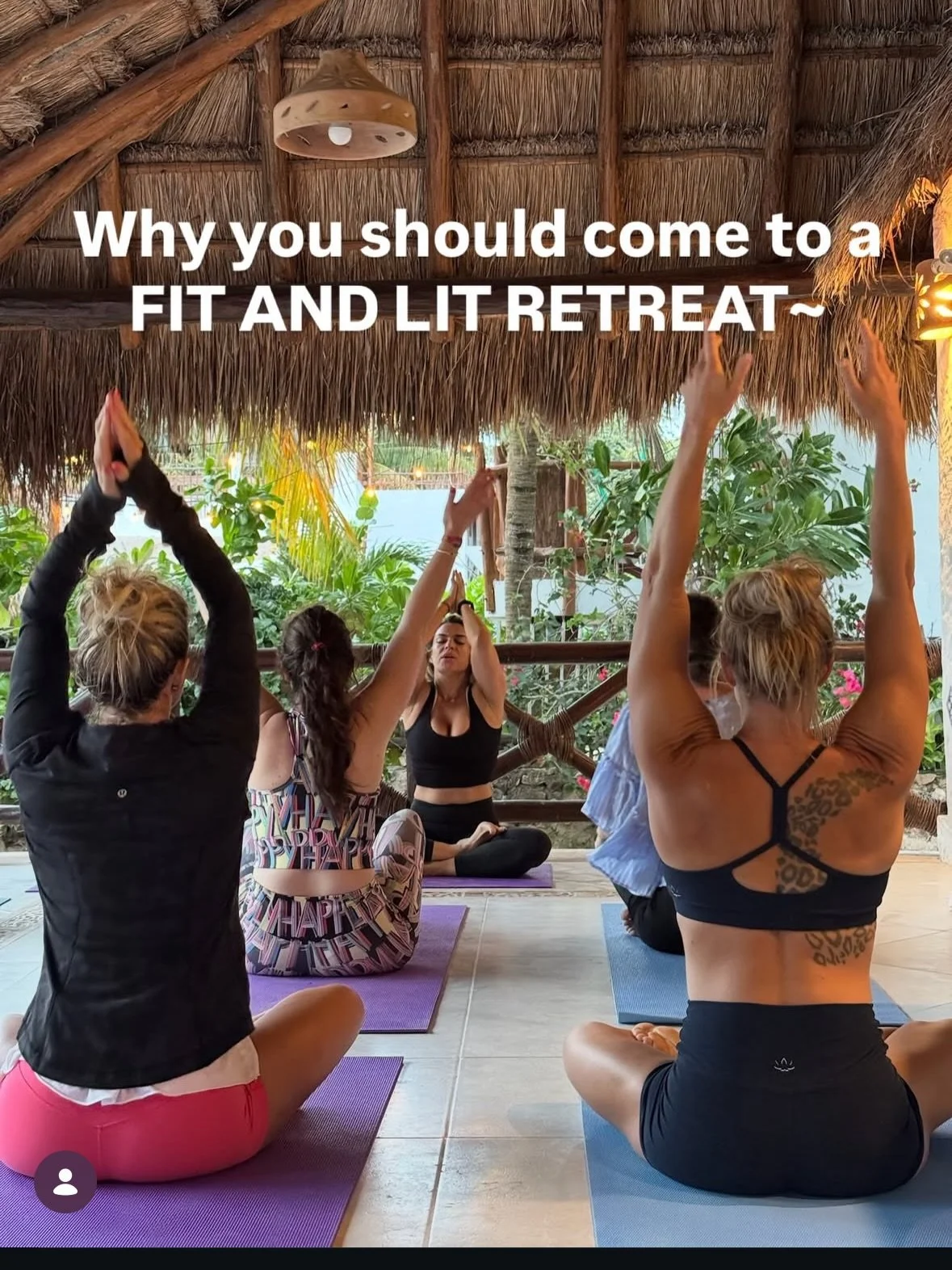 7 reasons to come to a FIT AND LIT RETREAT!
FIT AND LIT is not just another retreat. 
It is a community and a sense of belonging with your own kind. Real friends, real women, real convos. 
The point is to feel good and to be &ldquo;lit&rdquo; up insi