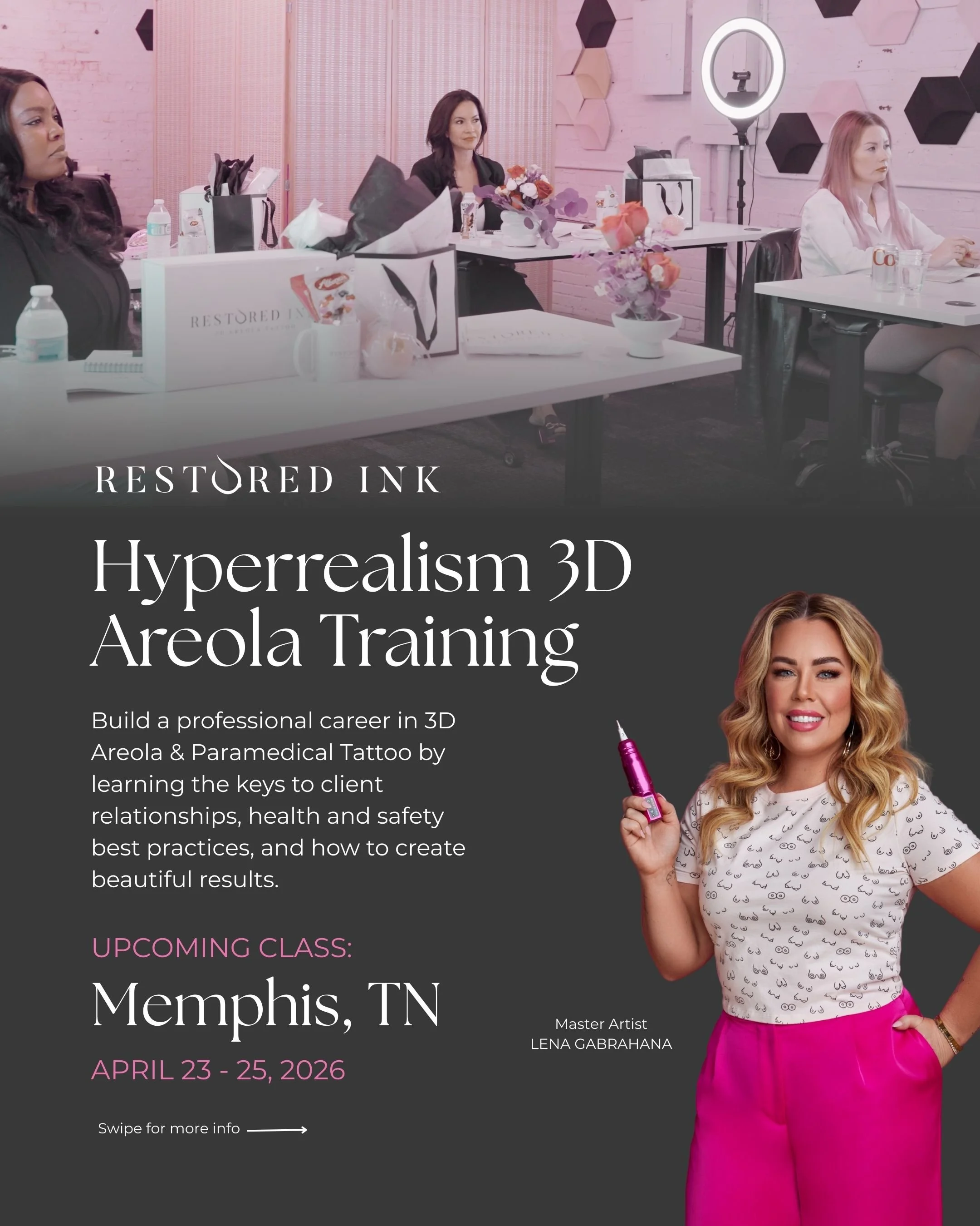 Memphis, TN Hyperrealism 3D Areola Training Course | April 23-25