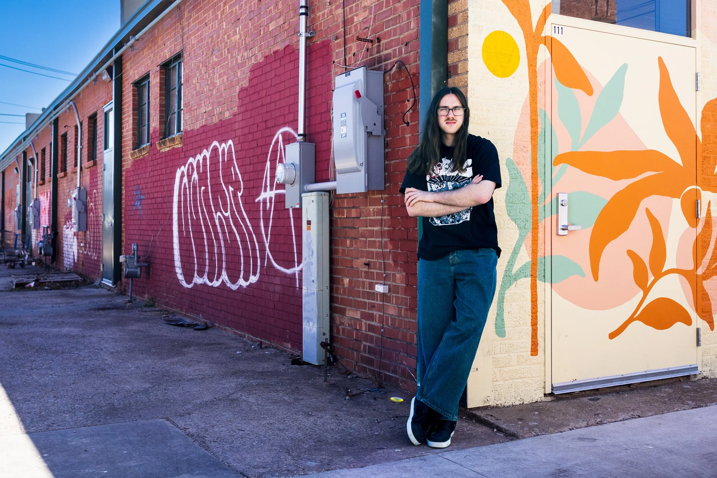 Senior Photo near Graffiti. Norman, Oklahoma
