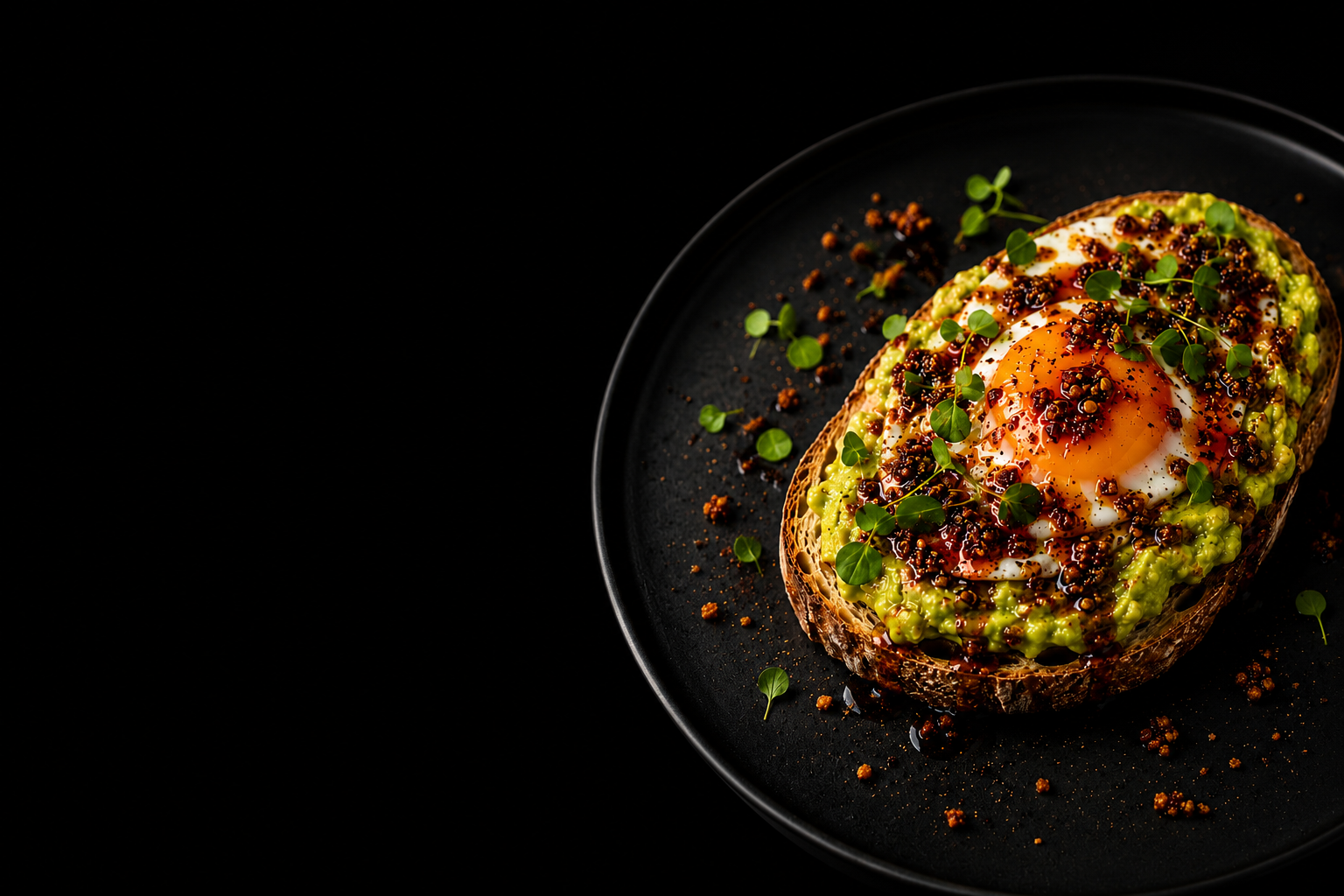 Make creamy avocado toast with egg and OG Crunch chili crunch in just 10 minutes. An easy breakfast or snack packed with bold, savory flavor.