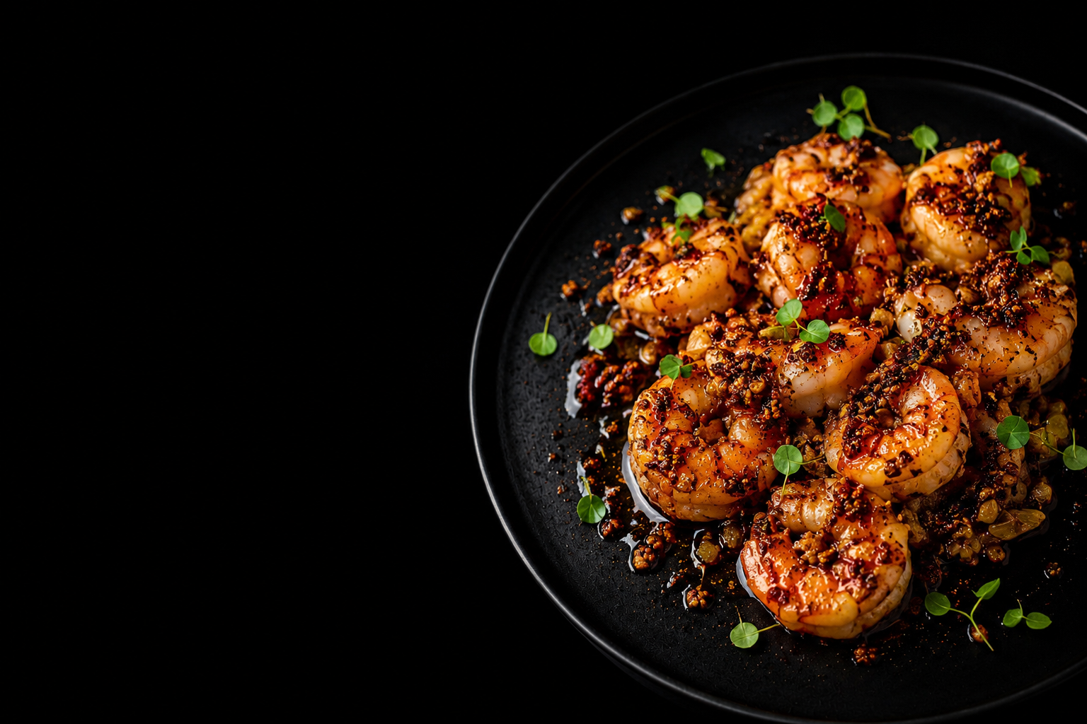 Shrimp, Garlicky ,  juicy and loaded with flavor,
