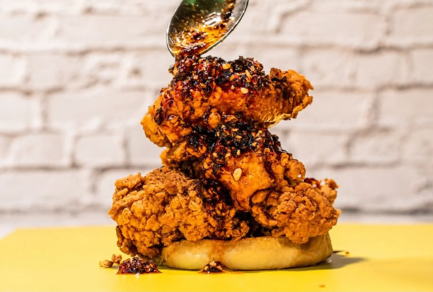 Crispy chicken tenders served with OG Crunch