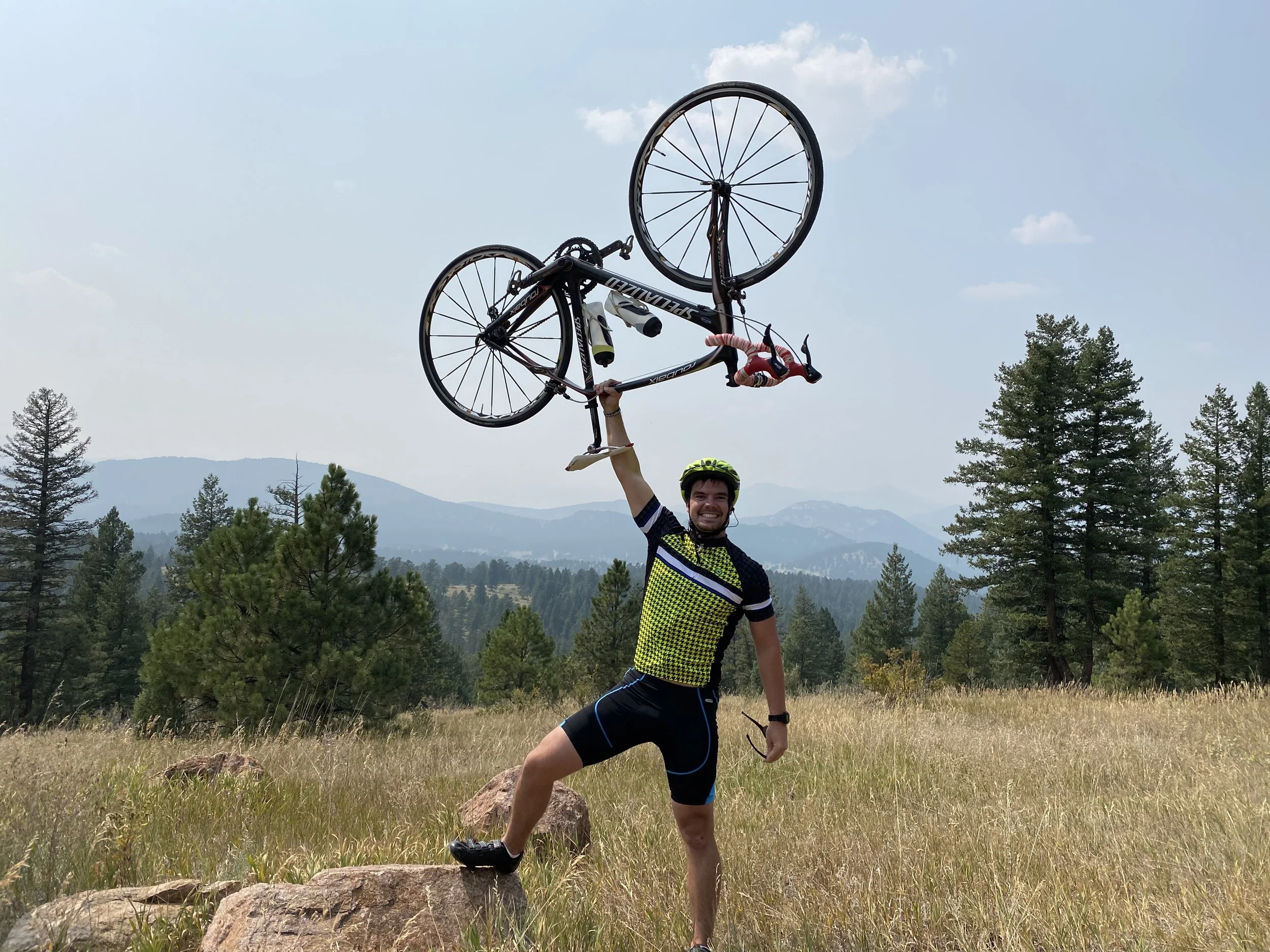 Holding bike, Evergreen mt.jpg