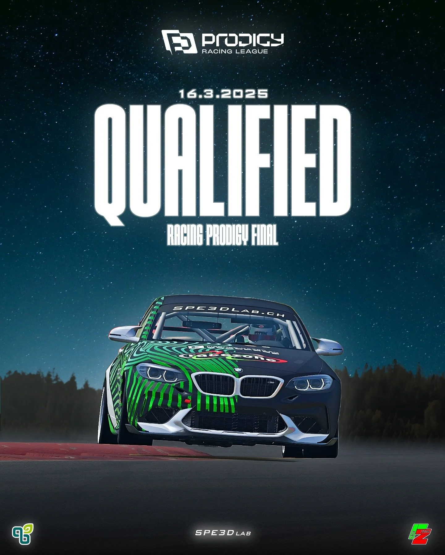 ✅Qualified for a spot in the Racing Prodigy Finals 

After an interesting 6 week qualifier, I&rsquo;ve managed to secure a spot in the final 🔥

This means that next week I&rsquo;ll compete against some of the worlds quickest simracers in the @racing