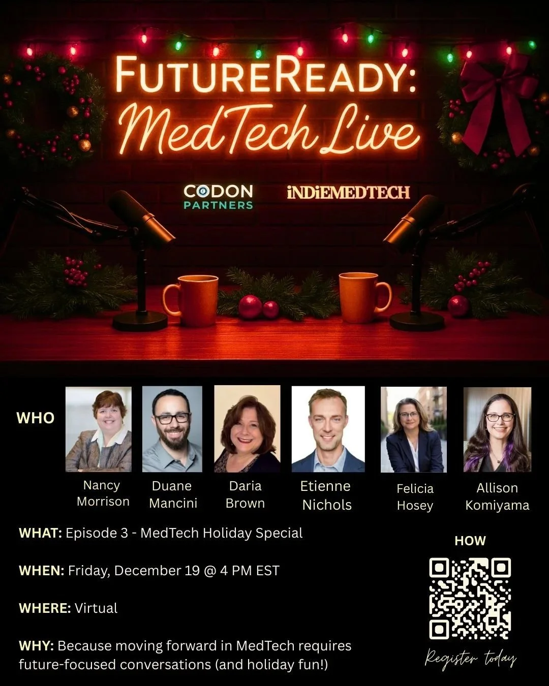 FutureReady MedTech LIVE Holiday Special: The Year in MedTech: Naughty, Nice & What’s Next