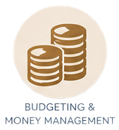 Stack of three coins representing money or savings