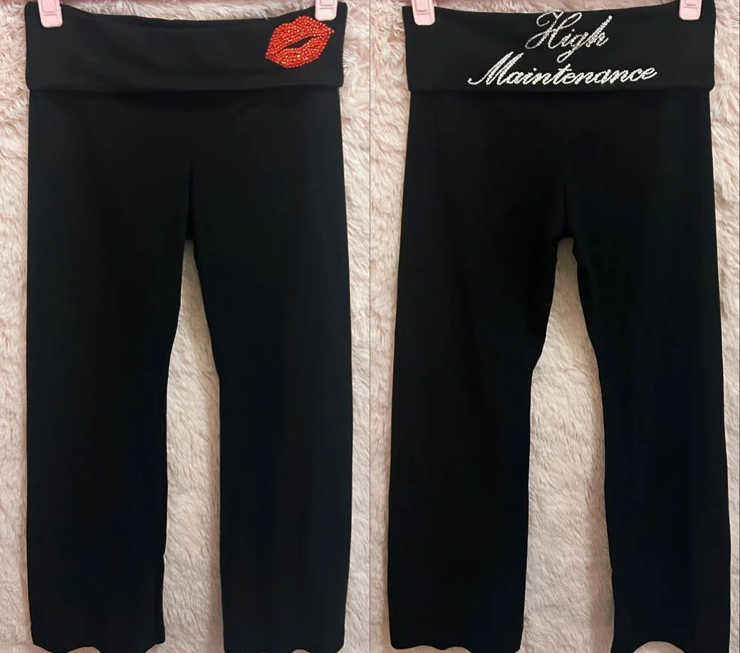 High maintence because ✨it&rsquo;s what she deserves✨ 

Thank you so much to the gorgeous and stunning @ashliesheaa for allowing me make these super hot leggings for you, I had so much fun ❤️👑

#bedazzled #leggings #sparkly #highmaintenance #y2k