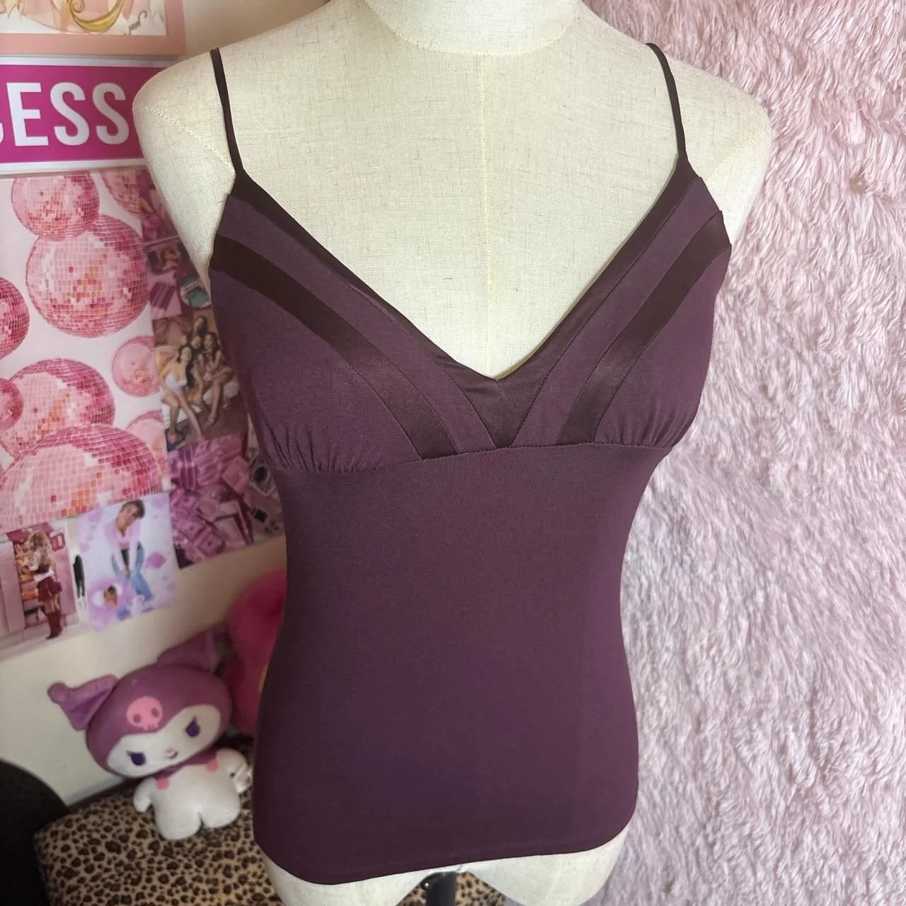 Y2K Bebe purple top