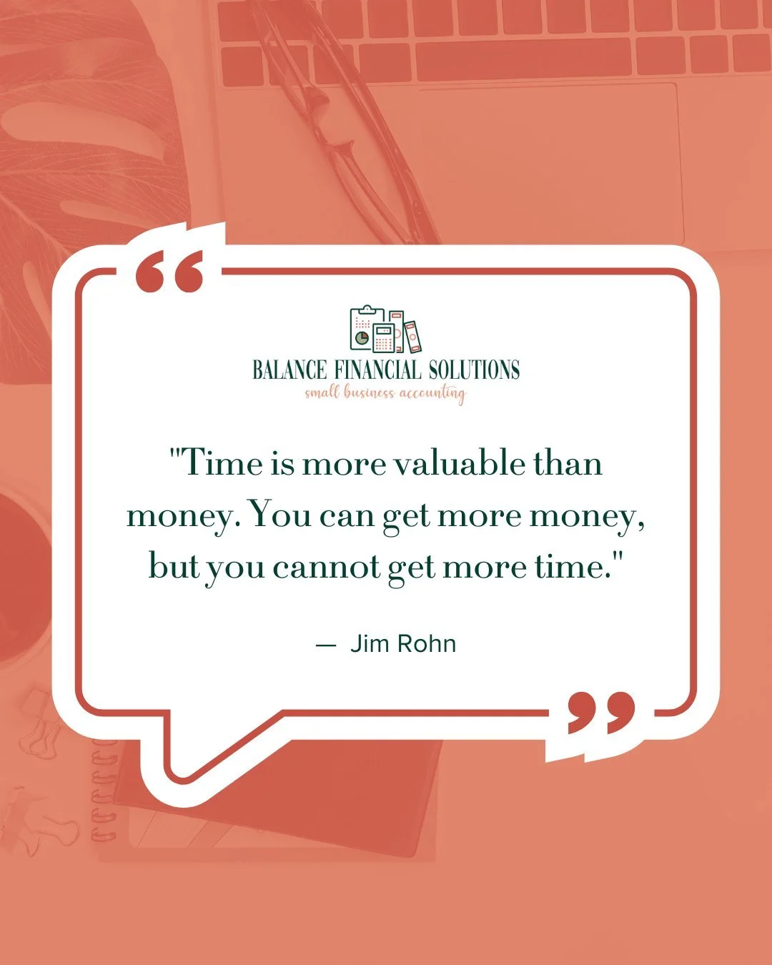 As a business owner, your time is your most valuable asset. Don&rsquo;t waste it trying to manage everything alone&mdash;especially your books.

Let us help you get back to what you do best, while we take care of what we do best.

#SmallBusinessFinan