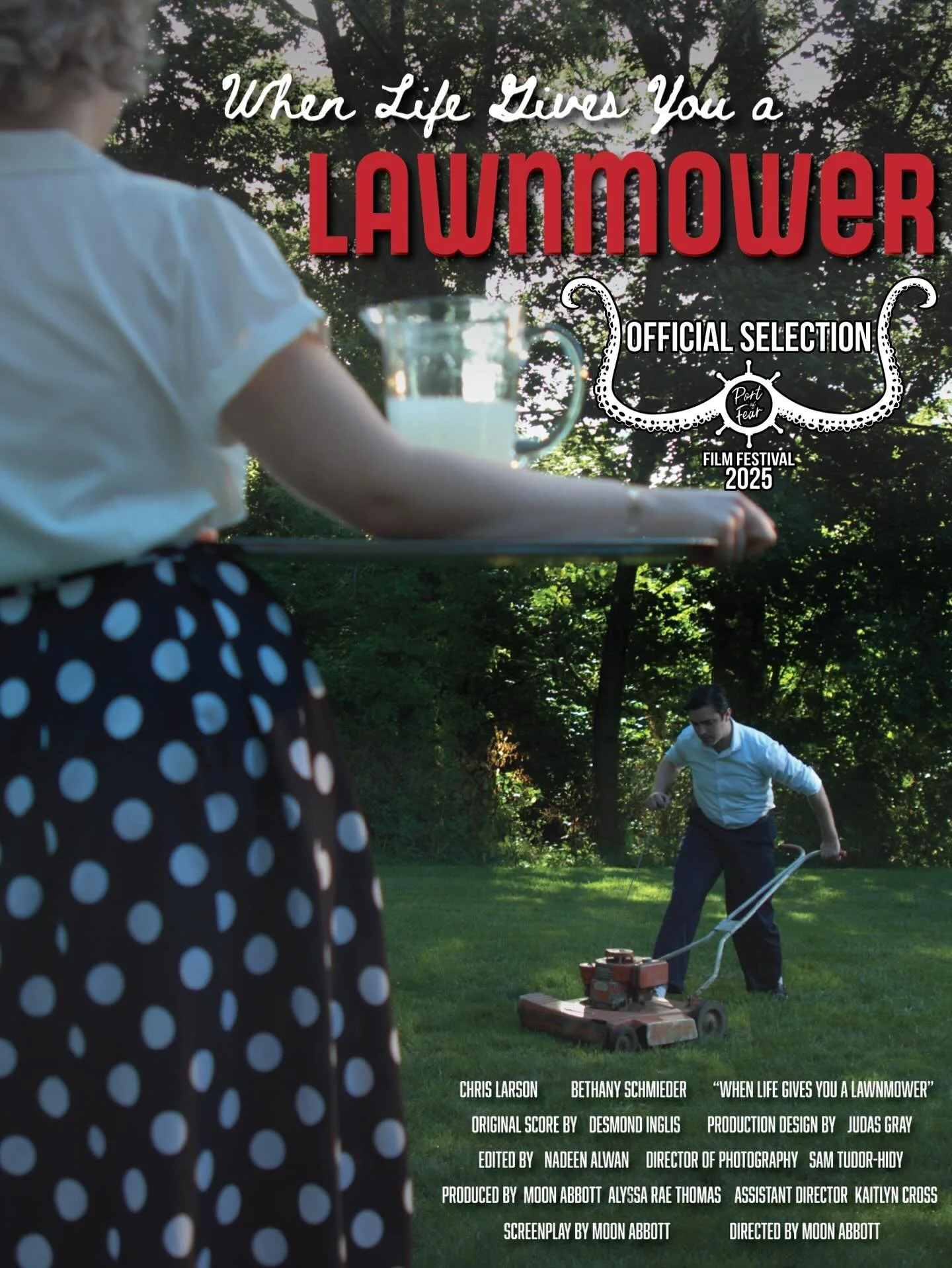Screening coming up in Kenosha, WI! When Life Gives You A Lawnmower is playing at Port of Fear Film Festival on Friday, October 3rd at 6pm. 

Thanks so much to @portoffearff for the selection. I can&rsquo;t wait to screen among the horror community i