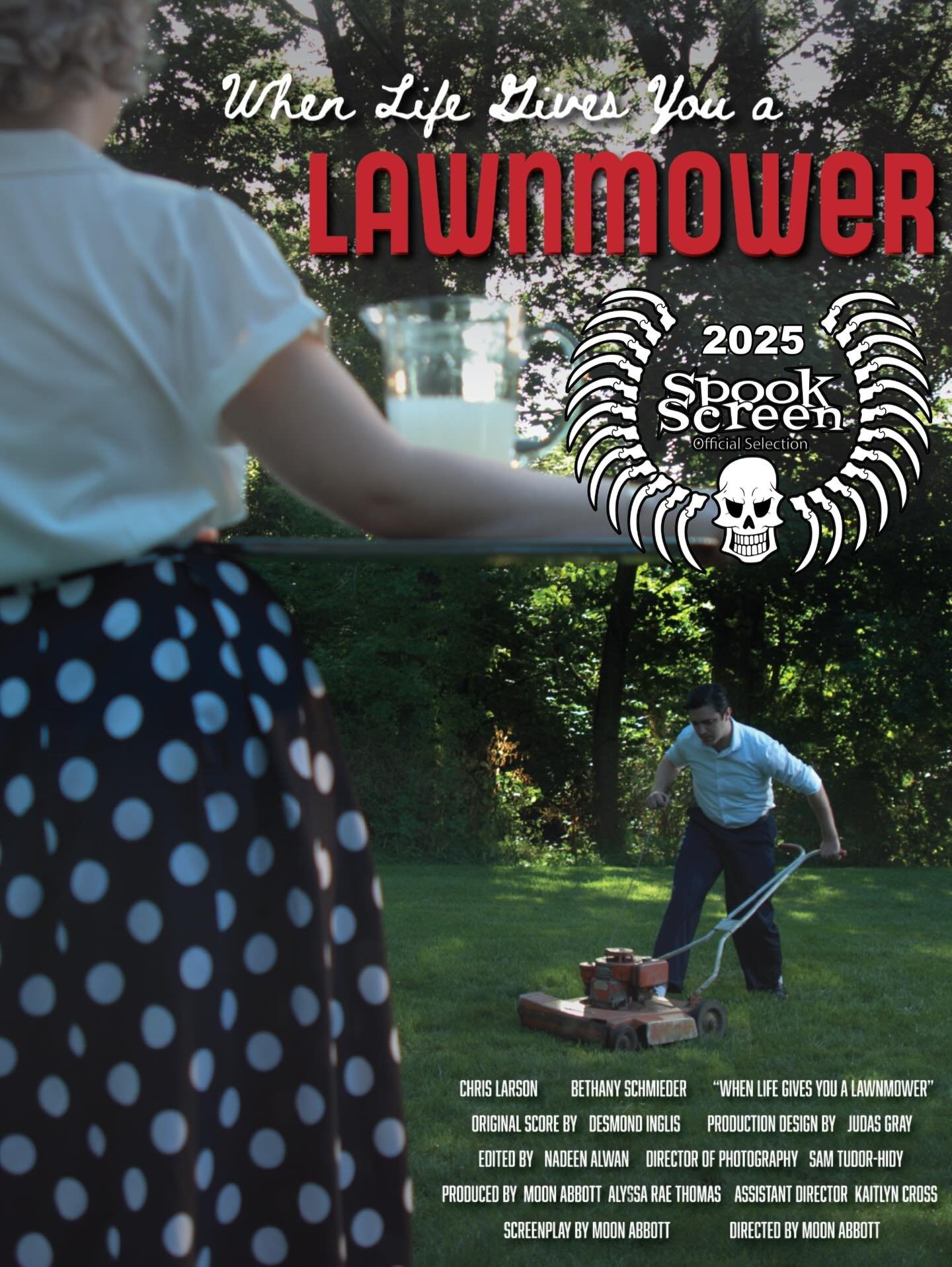 Our very Americana short film will have its first international screening in Cork, Ireland next weekend! When Life Gives You A Lawnmower is screening on Saturday 12/6 at Spook Screen! 

Thank you @spookscreencork for the recognition 💚

🏡🍋👫🩸

#sh