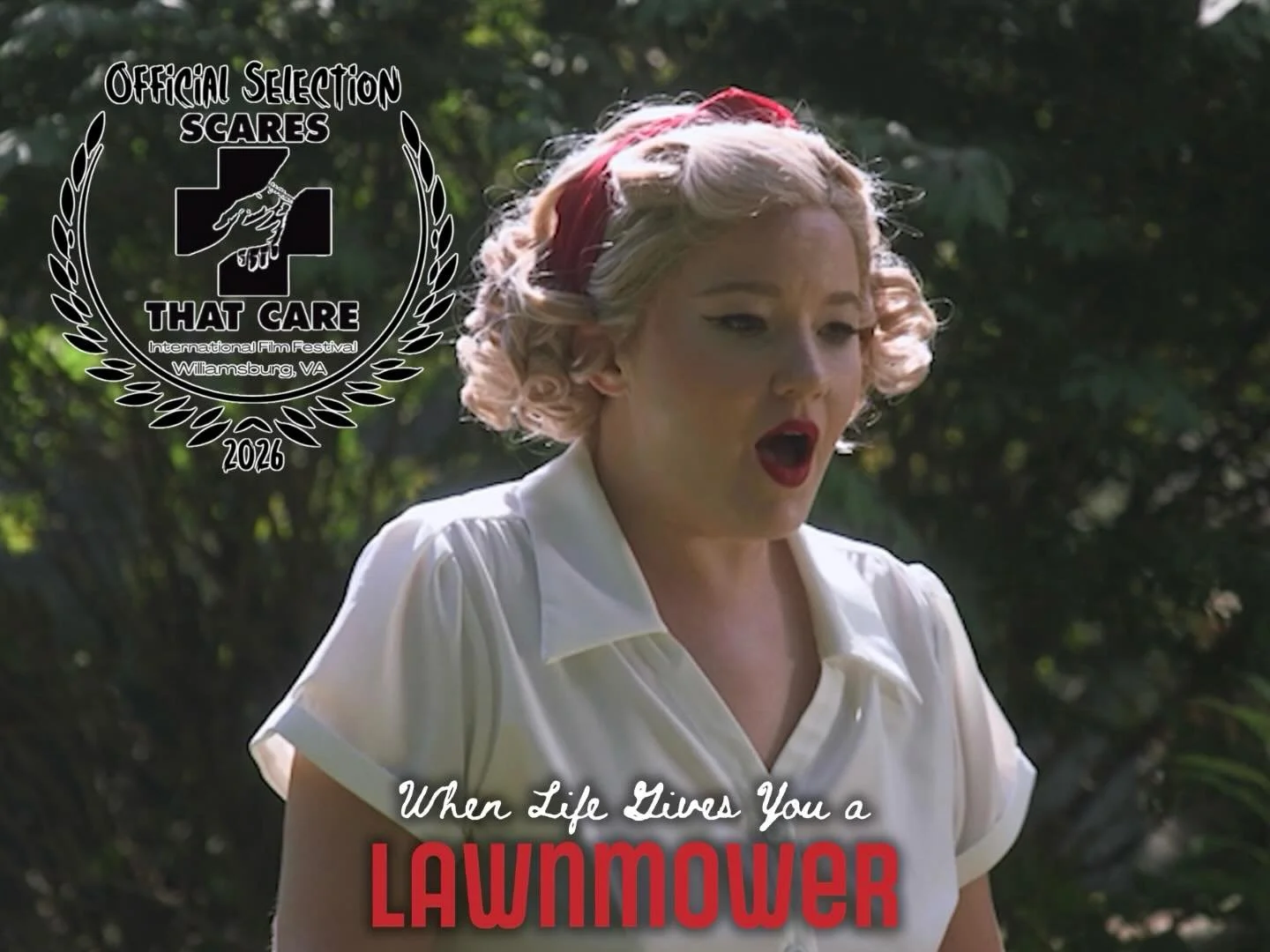 Thank you to @scaresthatcare for Lawnmower&rsquo;s 22nd Official Selection! When Life Gives You A Lawnmower will screen in Virginia next month for a great cause! So grateful for another wonderful recognition for this film, especially from an organiza