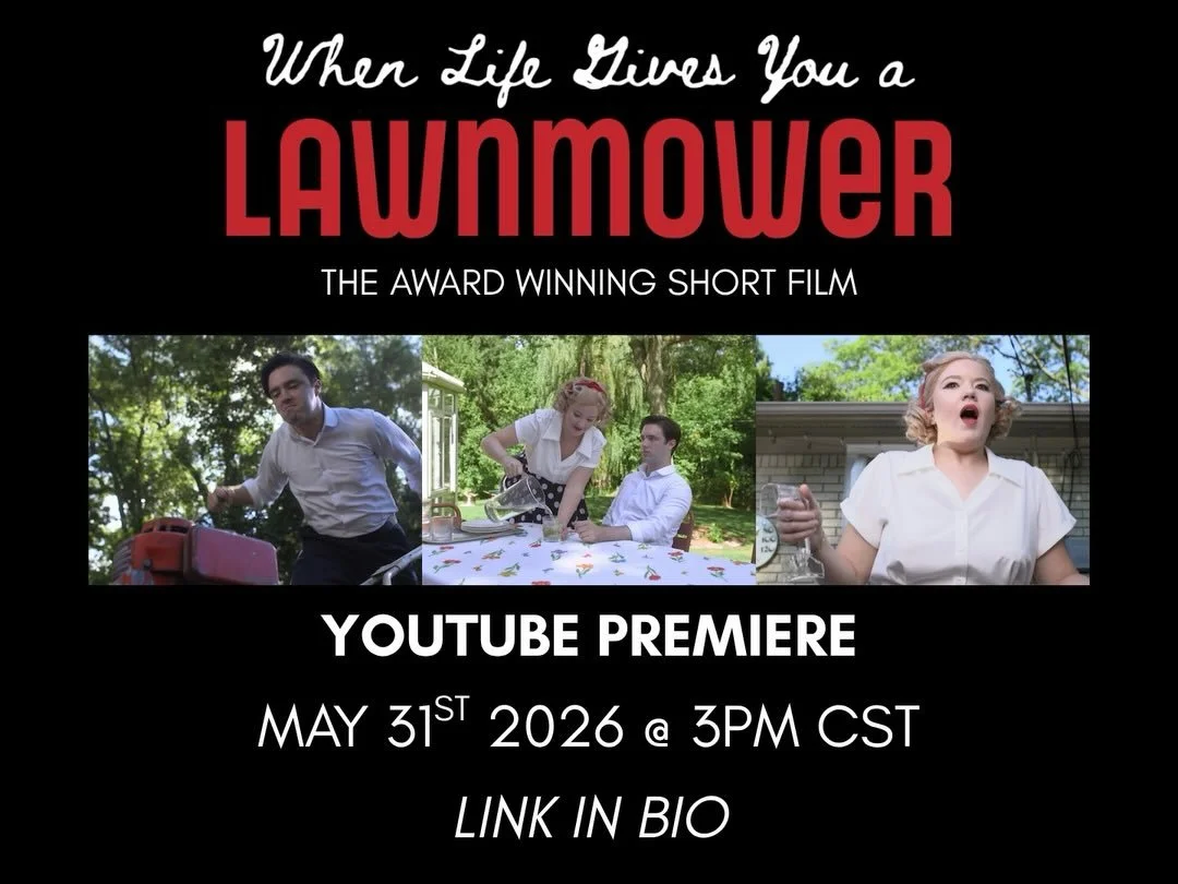 IT&rsquo;S HAPPENING&hellip; When Life Gives You A Lawnmower will make its public debut on May 31, 2026! FINALLY you will be able to watch this short film from the comfort of your own home! 

TUNE INTO THE YOUTUBE PREMIERE MAY 31st @ 3pm CST! LINK IN