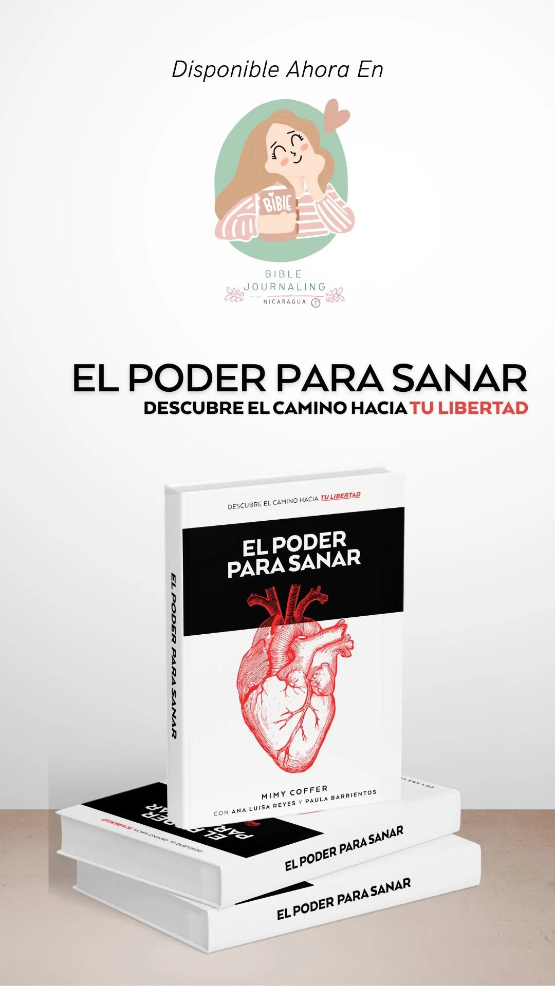 ¡Ya disponible en Nicaragua!
El libro “El Poder Para Sanar” de Mimy Coffer ahora lo encuentras en Librerías Bible Journaling Nicaragua.
📍 Puntos de venta:
• Galería