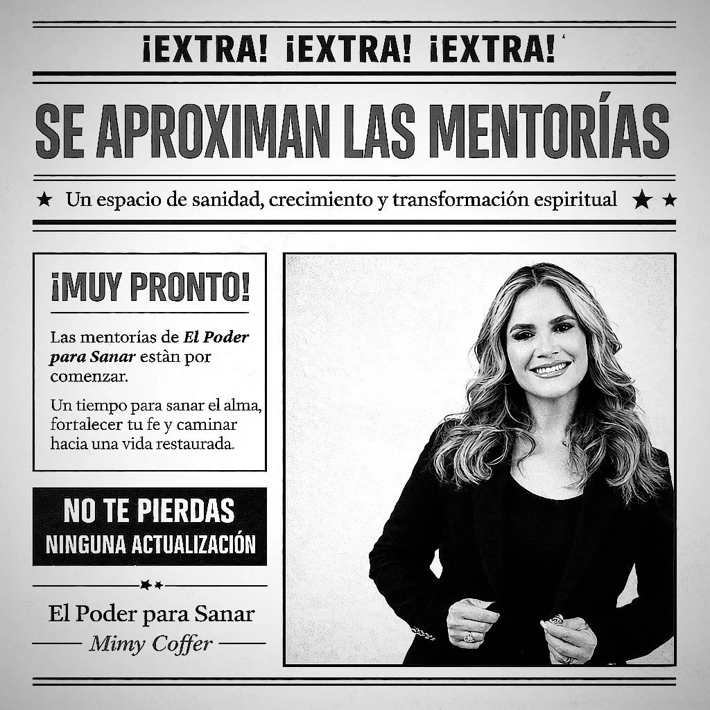 Inscr&iacute;bete pronto! Visita www.mimycoffer.com/mentoria y reserva tu espacio. Comienza el a&ntilde;o nuevo en camino hacia tu libertad. No te pierdas esta oportunidad. Dios te bendiga.