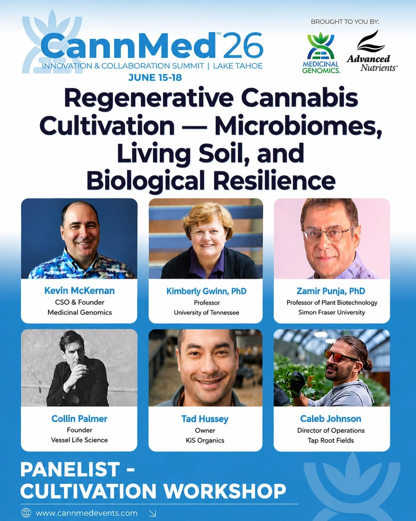 In a couple of weeks, our Director of Operations, Caleb Johnson, will be joining an incredible lineup of researchers, cultivators, and industry leaders as a panelist at @cannmedevents 2026

Caleb will be sharing insights from our approach to regenera