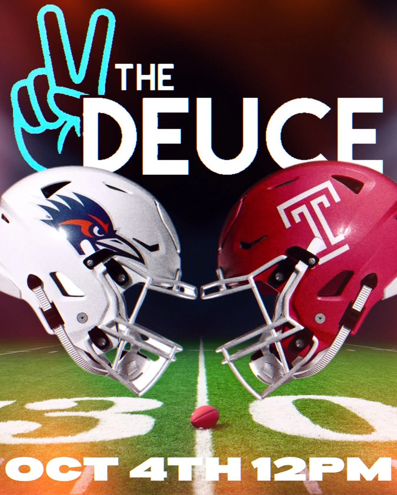 📣 Saturday, Oct 4 at The Deuce!

UTSA Roadrunners 🏈 vs Temple Owls 🦉
Kickoff at 12PM!

Start your Saturday with us &mdash; cold drinks, great vibes, and game day energy all around 🍻🔥

#TheDeuceSA #UTSAFootball #BirdsUp