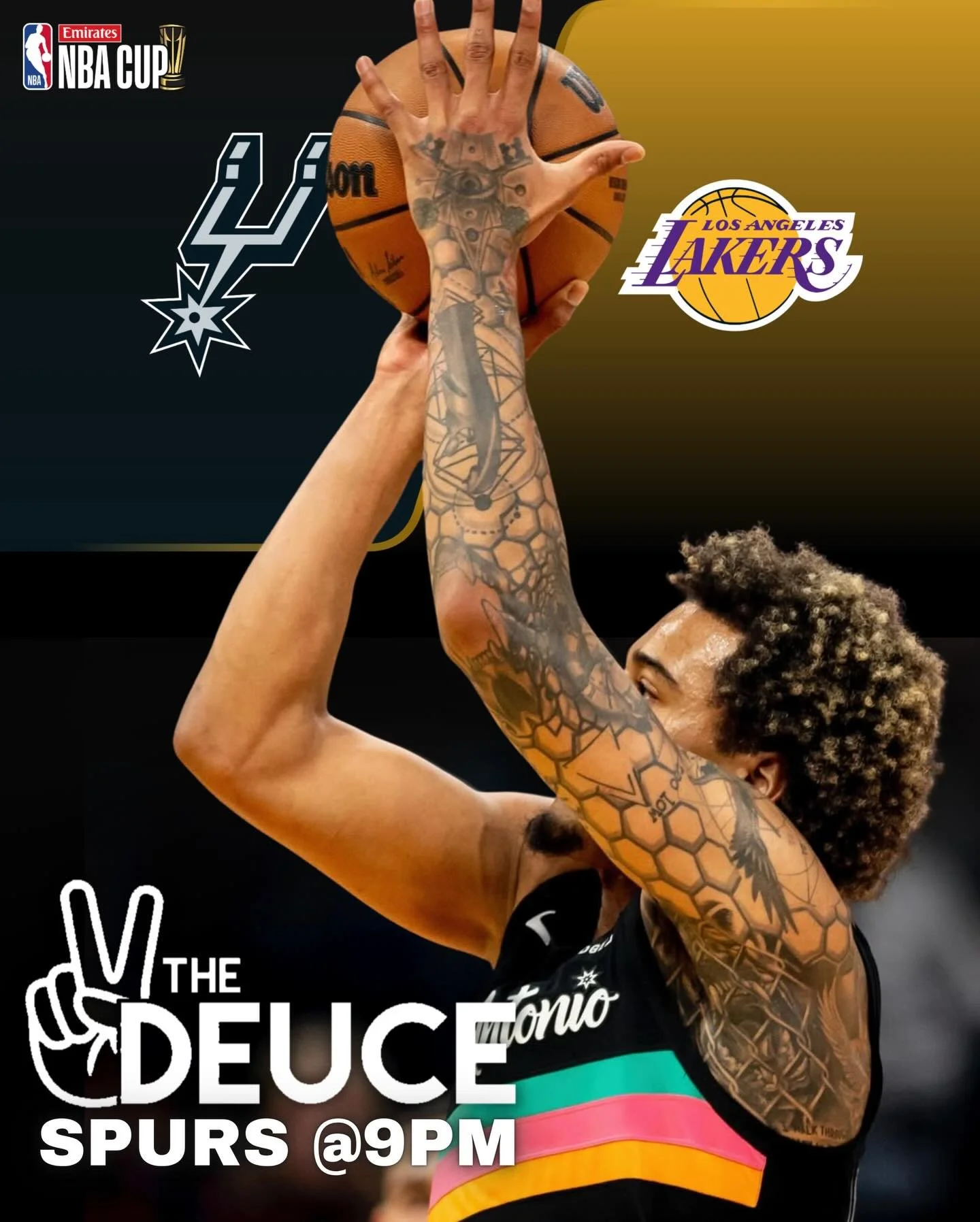 🏀 NBA CUP QUARTERFINALS TONIGHT at The Deuce!
Cold drinks, great energy, and every big play on our screens.

👉 Spurs vs. Lakers at 9PM
Roll through, grab a seat, and rep your squad &mdash;
GO SPURS GO! ⚫️⚪️💥

Let&rsquo;s make it a night at The Deu